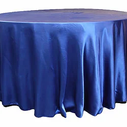Royal Blue Satin Table Cover