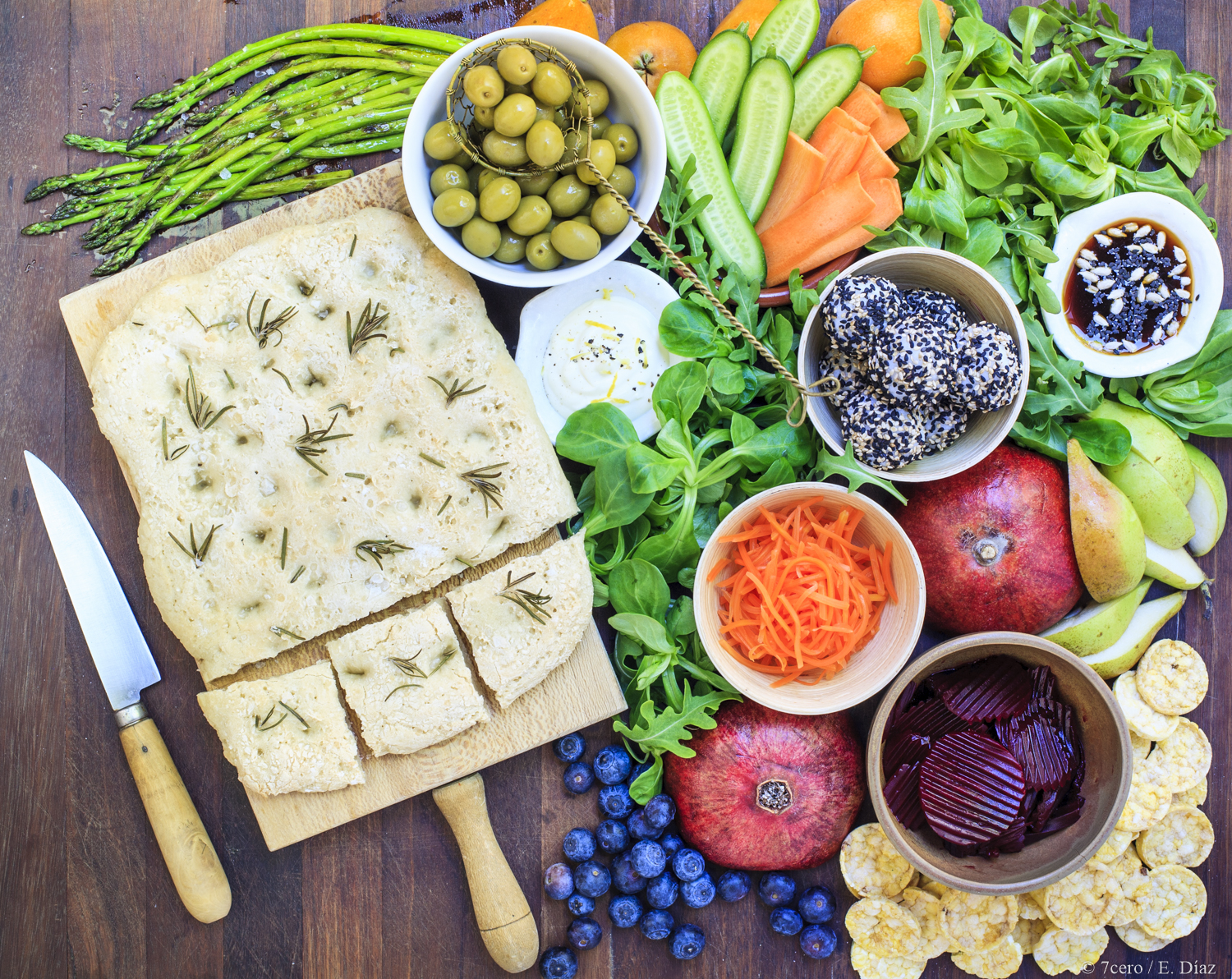 Freedom foccacia is the perfect partner for a summer snack board.