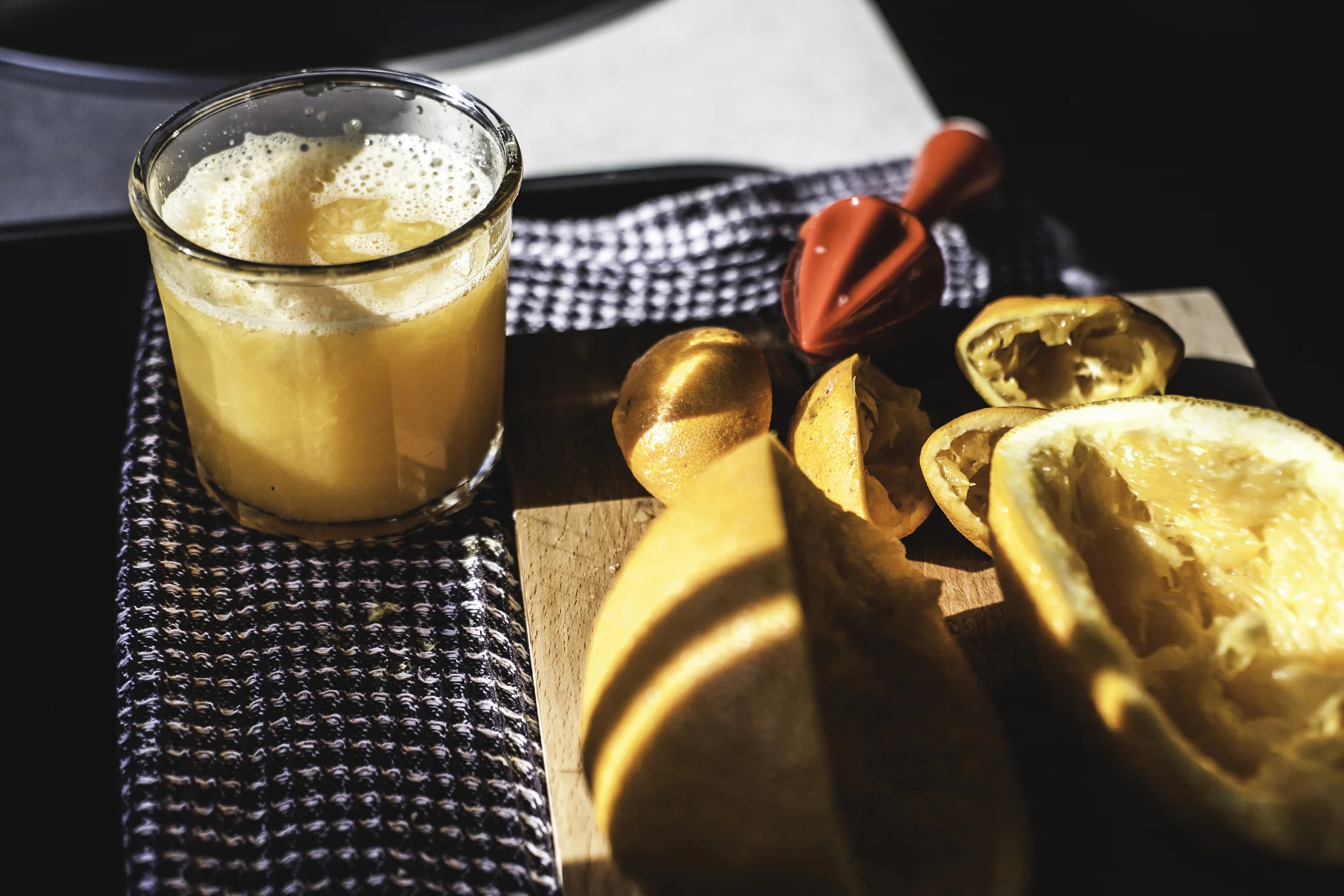 Hand squeezed juice tastes better!