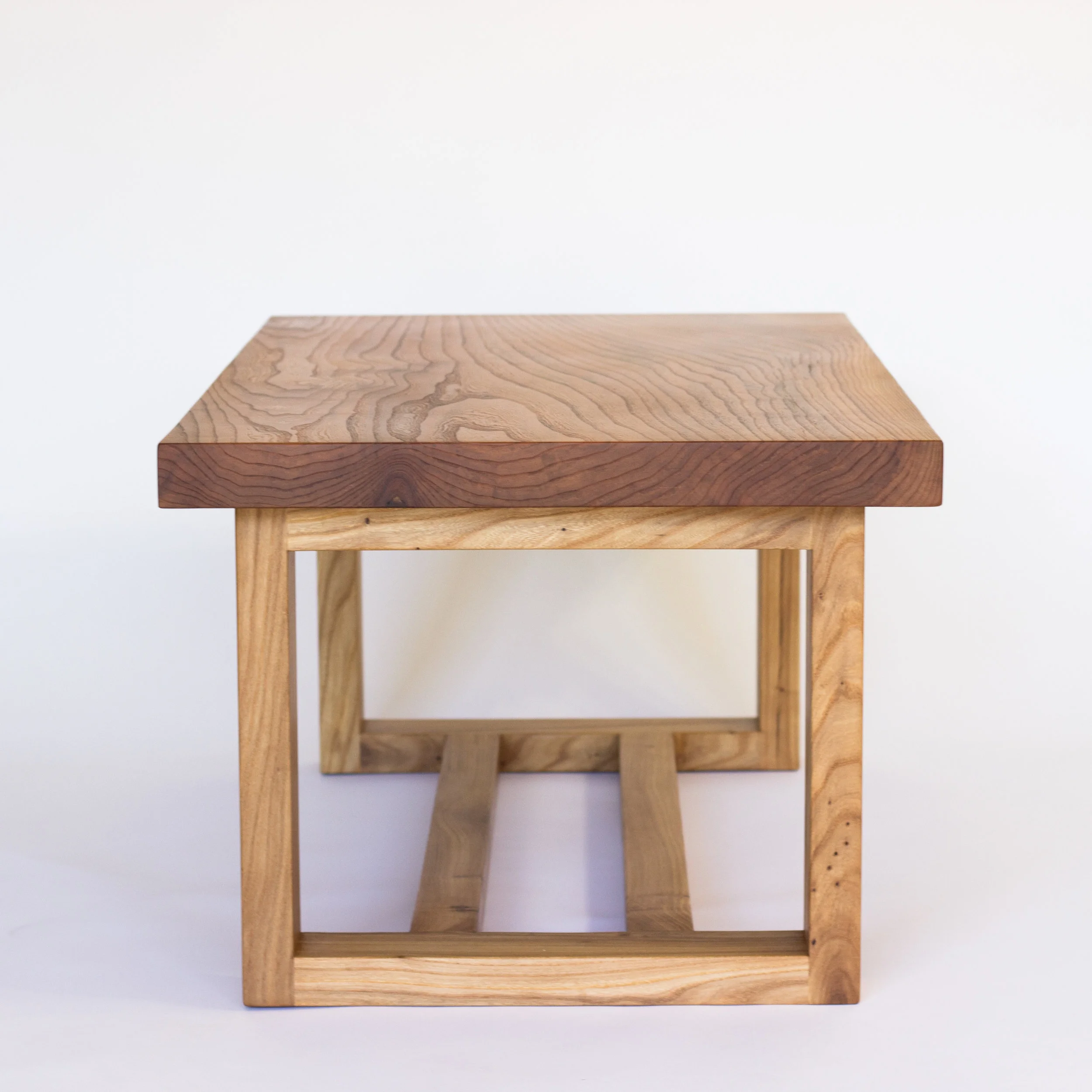 Single Slab Elm Coffee Table