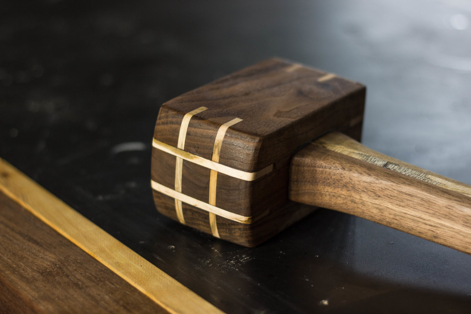 Jinyi Wooden Mallet Hammer, Leather Craft Heavy Hammer Wooden