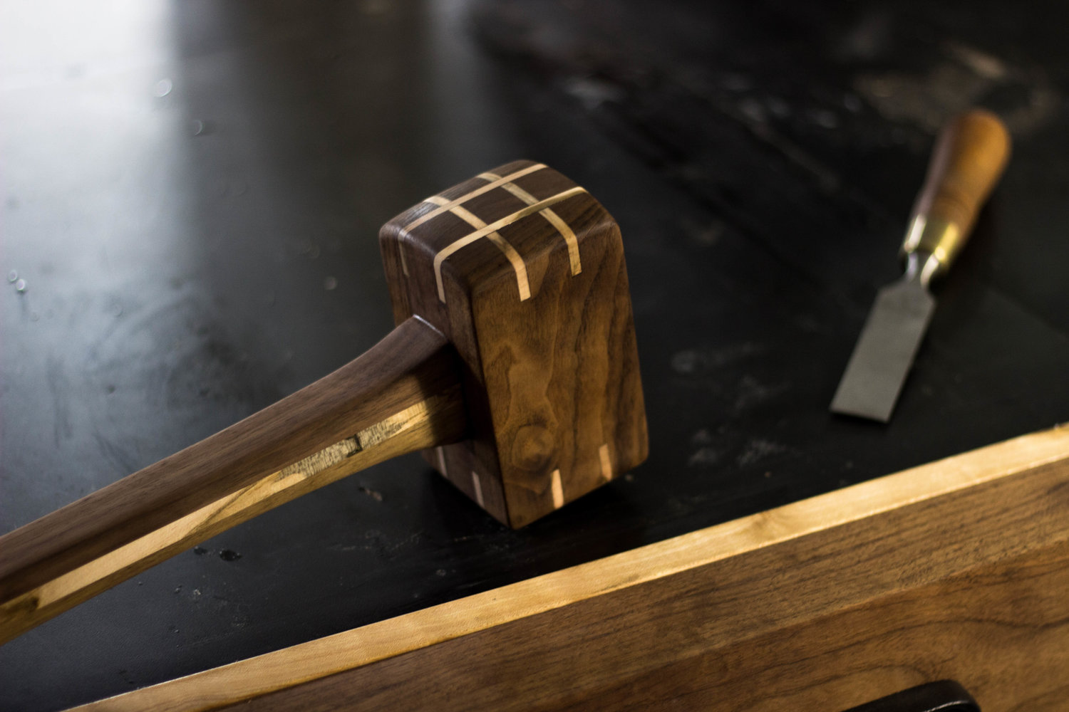 Jinyi Wooden Mallet Hammer, Leather Craft Heavy Hammer Wooden