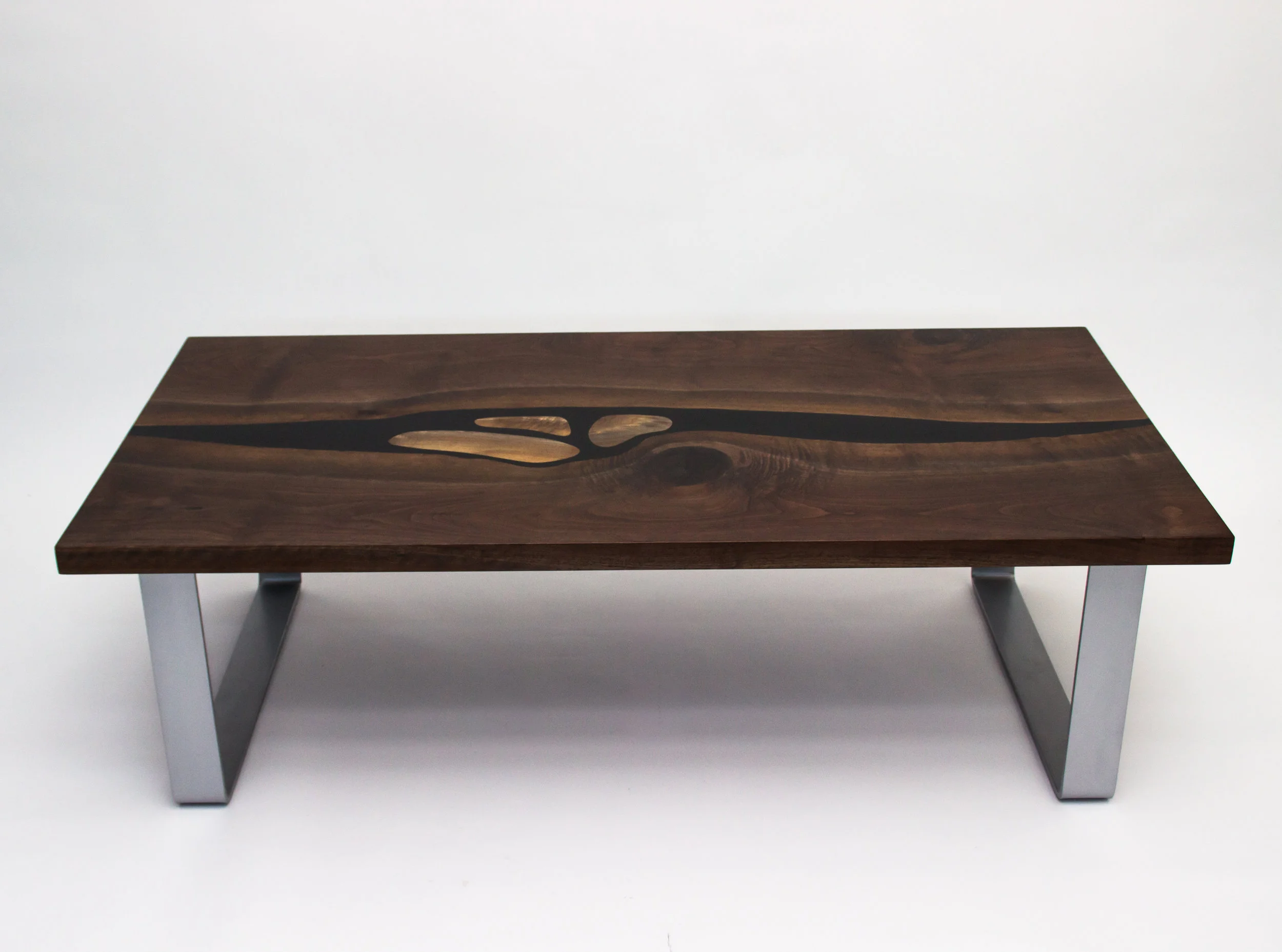 black walnut river table