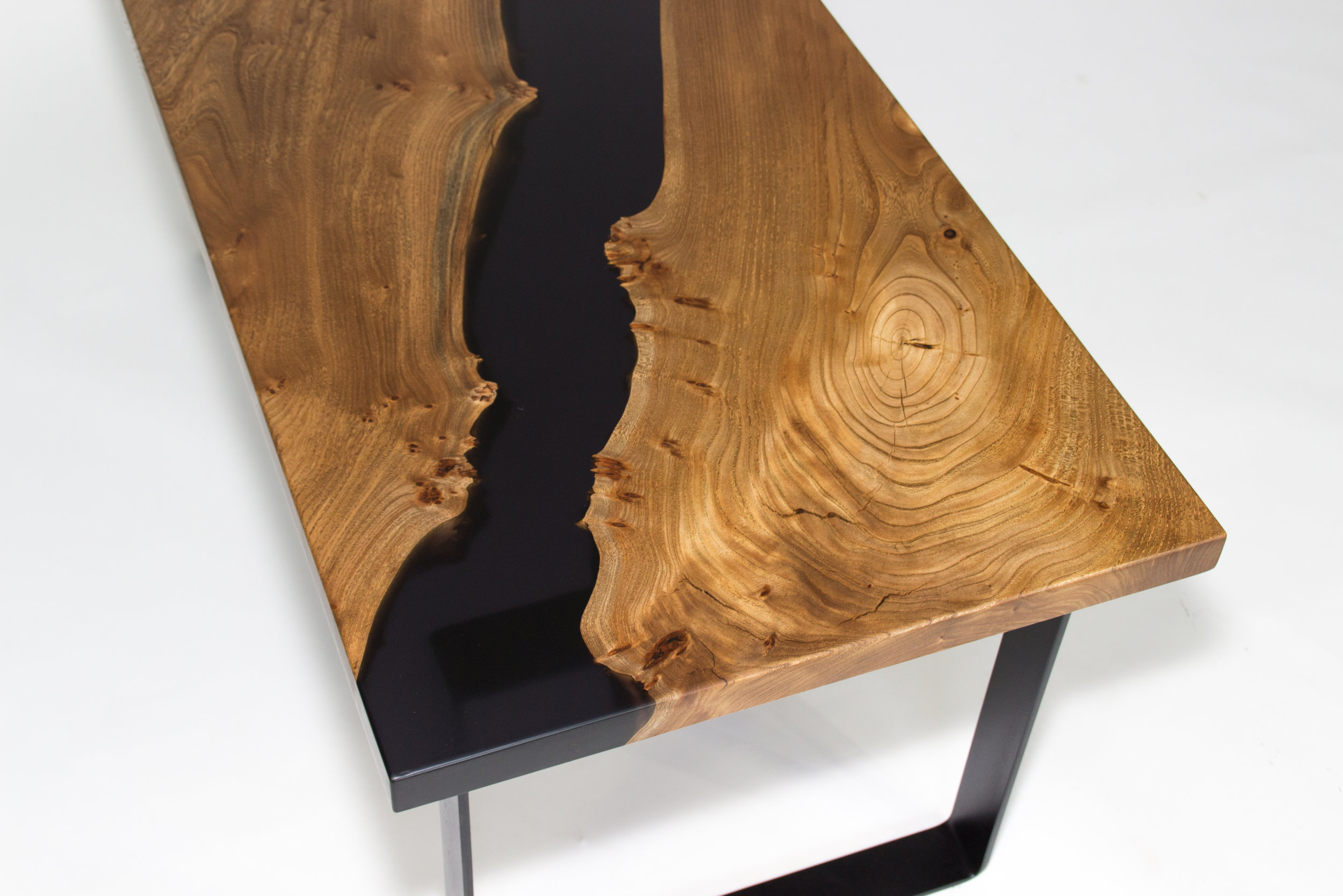 Crooked Creek Resin Table — Blacktail Studio