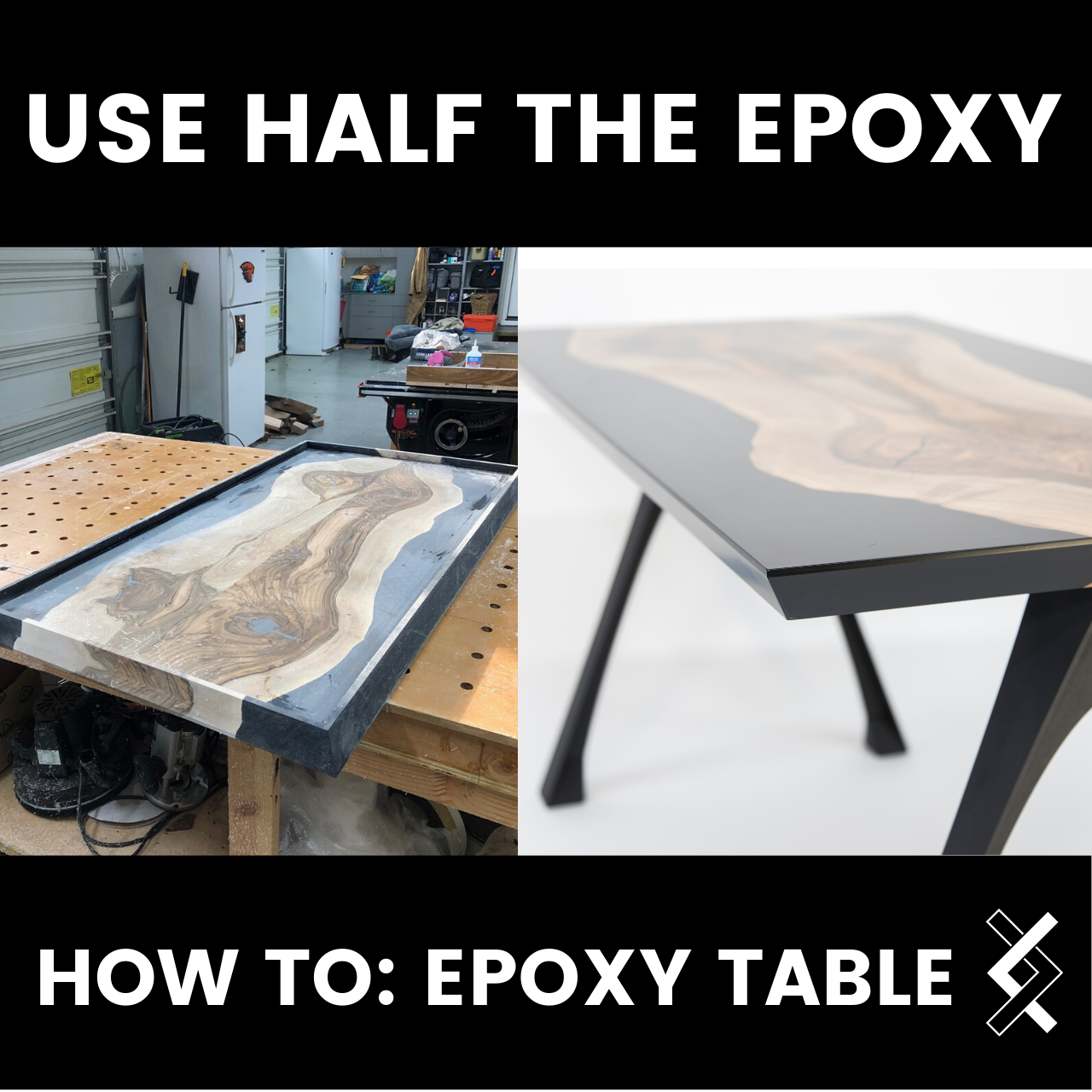 Use Half the Epoxy - Seamlessly Double Your Table Thickness