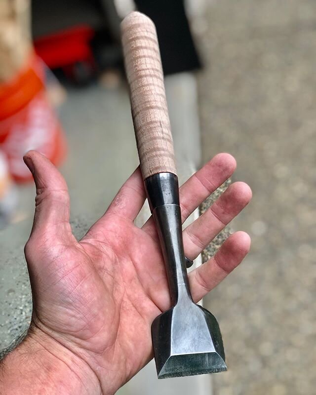 Yesterday&rsquo;s fail... made a push handle for this old Japanese chisel I&rsquo;ve been working on. Not only didn&rsquo;t line up, but cracked it going in. Pretty disappointed, but I&rsquo;ll get it figured out next time. Or maybe the time after th
