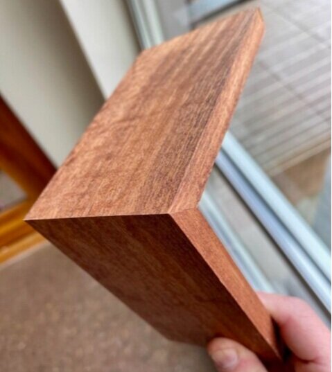 Perfect outside miter joint with CA glue.