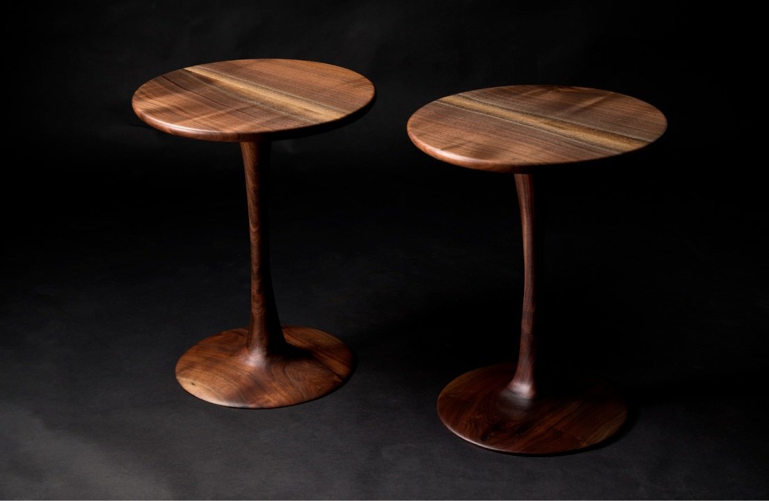 sculpted end tables