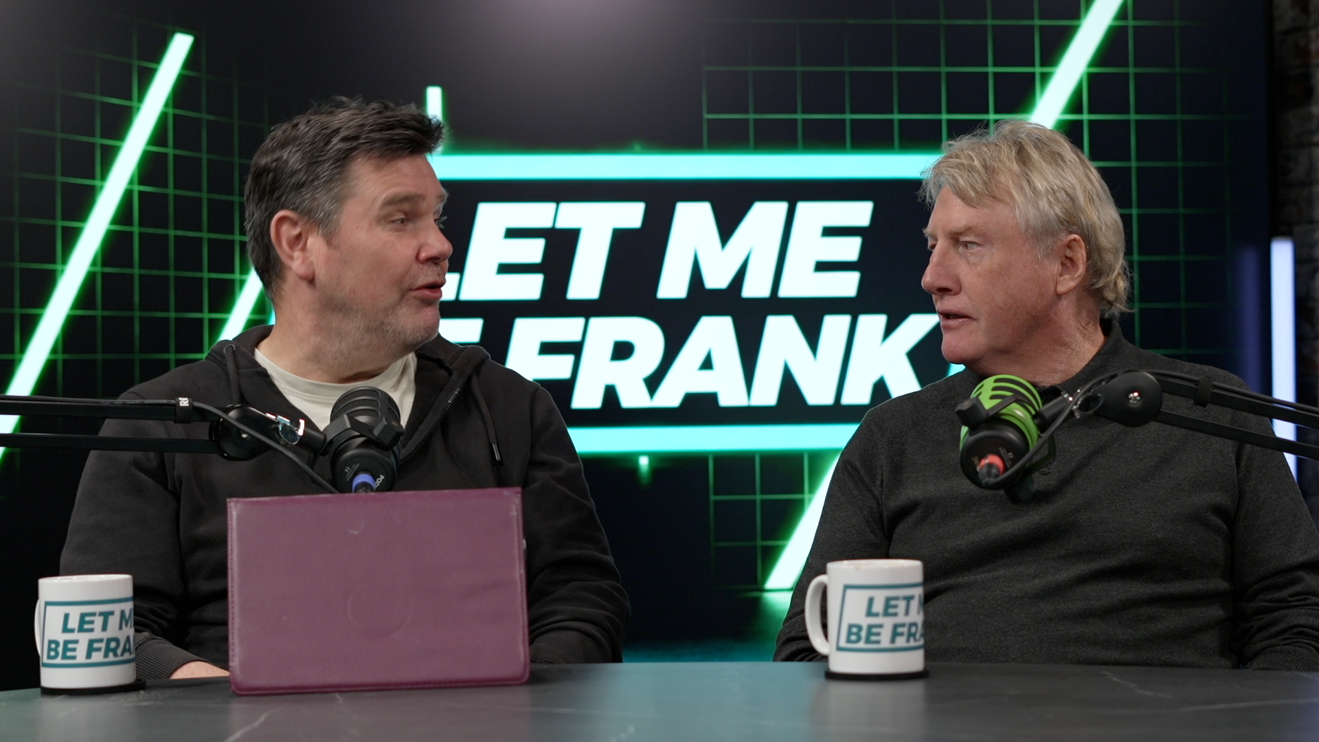 Let Me Be Frank podcast with Frank Macavennie, produced at Up Next Studios in Glasgow