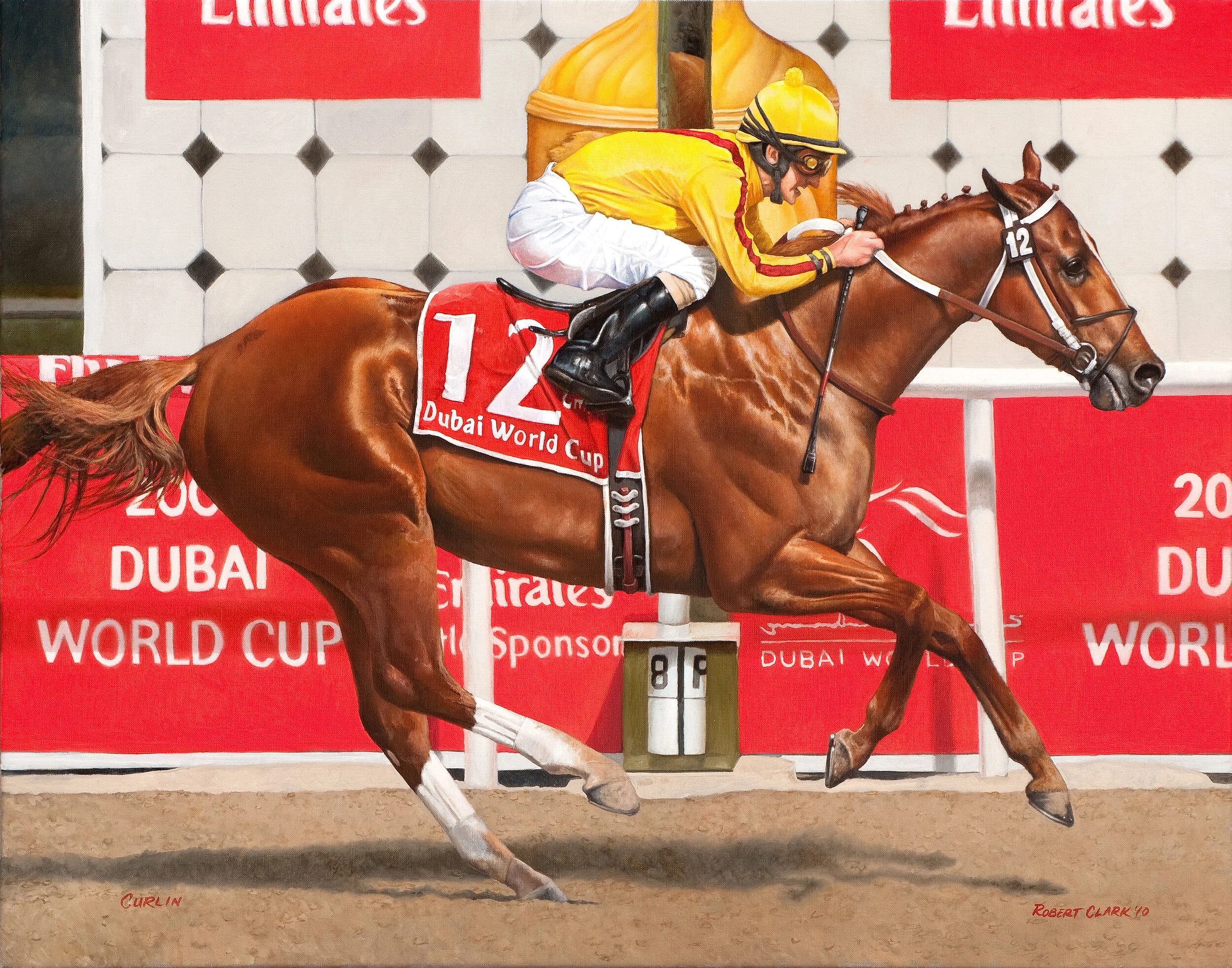 Curlin at Dubai giclee print