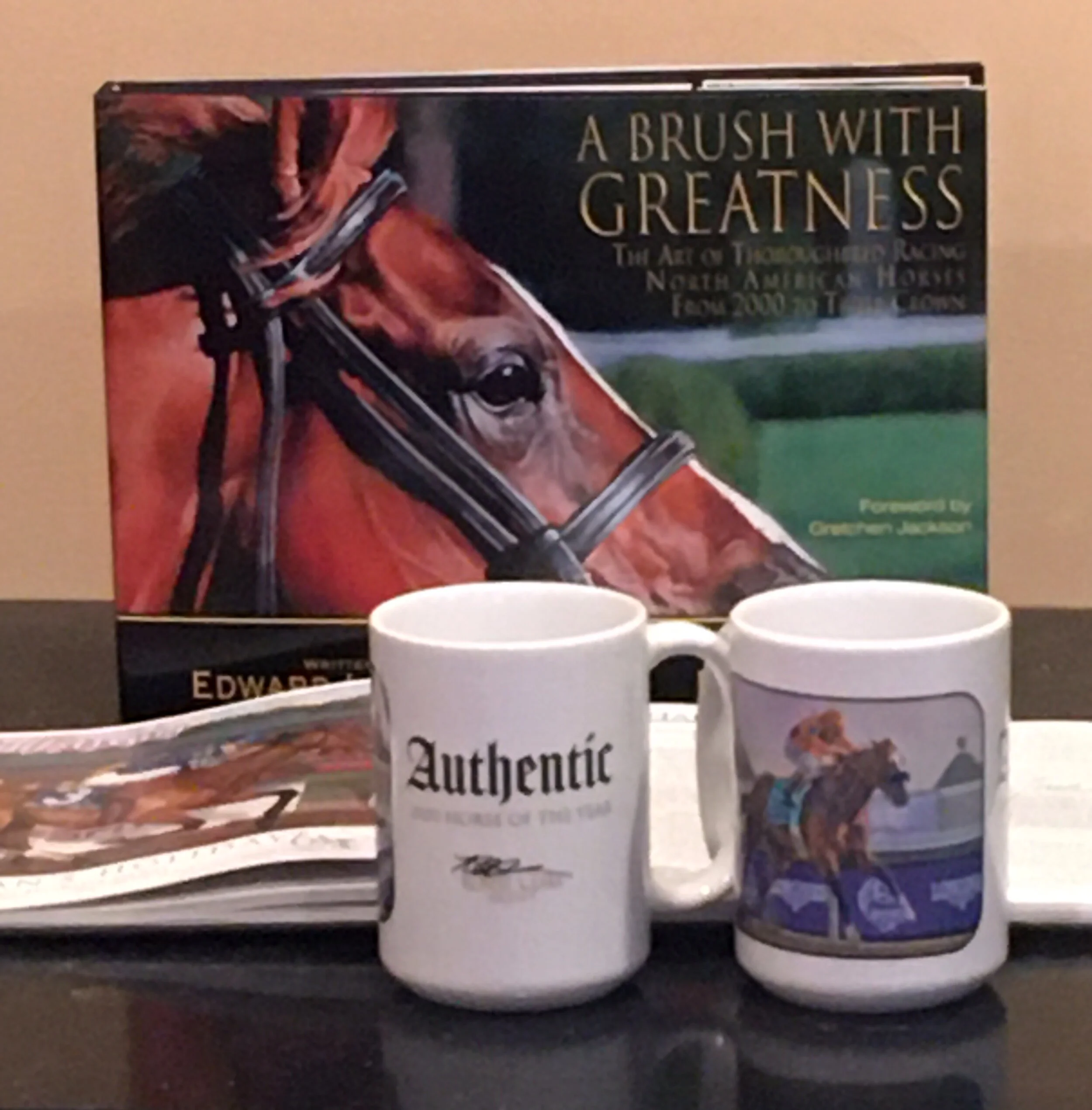 Book mug combo authentic brush with greatness.JPG