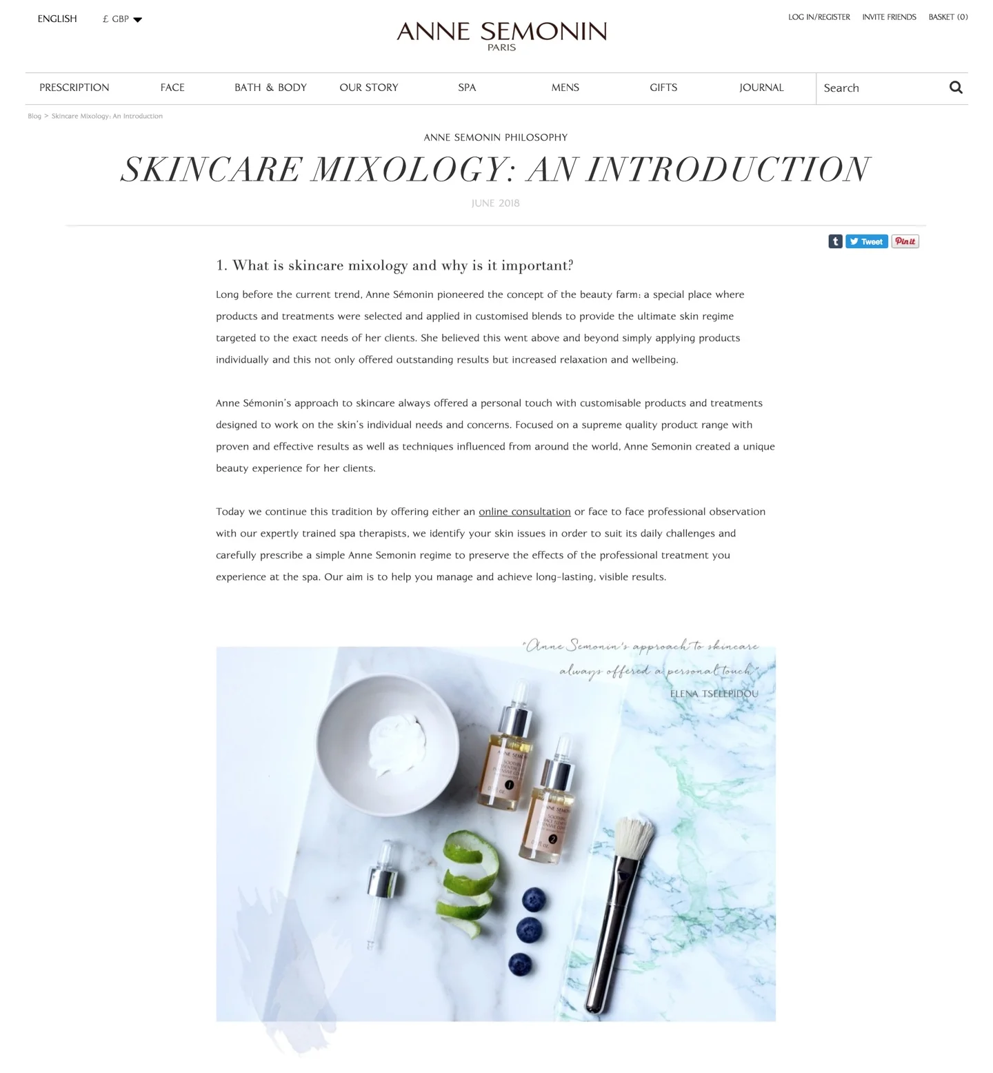  Writing and curating content was a big part of my job at Anne Semonin - starting with creating an overall content strategy month to month I loved writing and creating the final posts on the blog and sharing them across our platforms to share insider