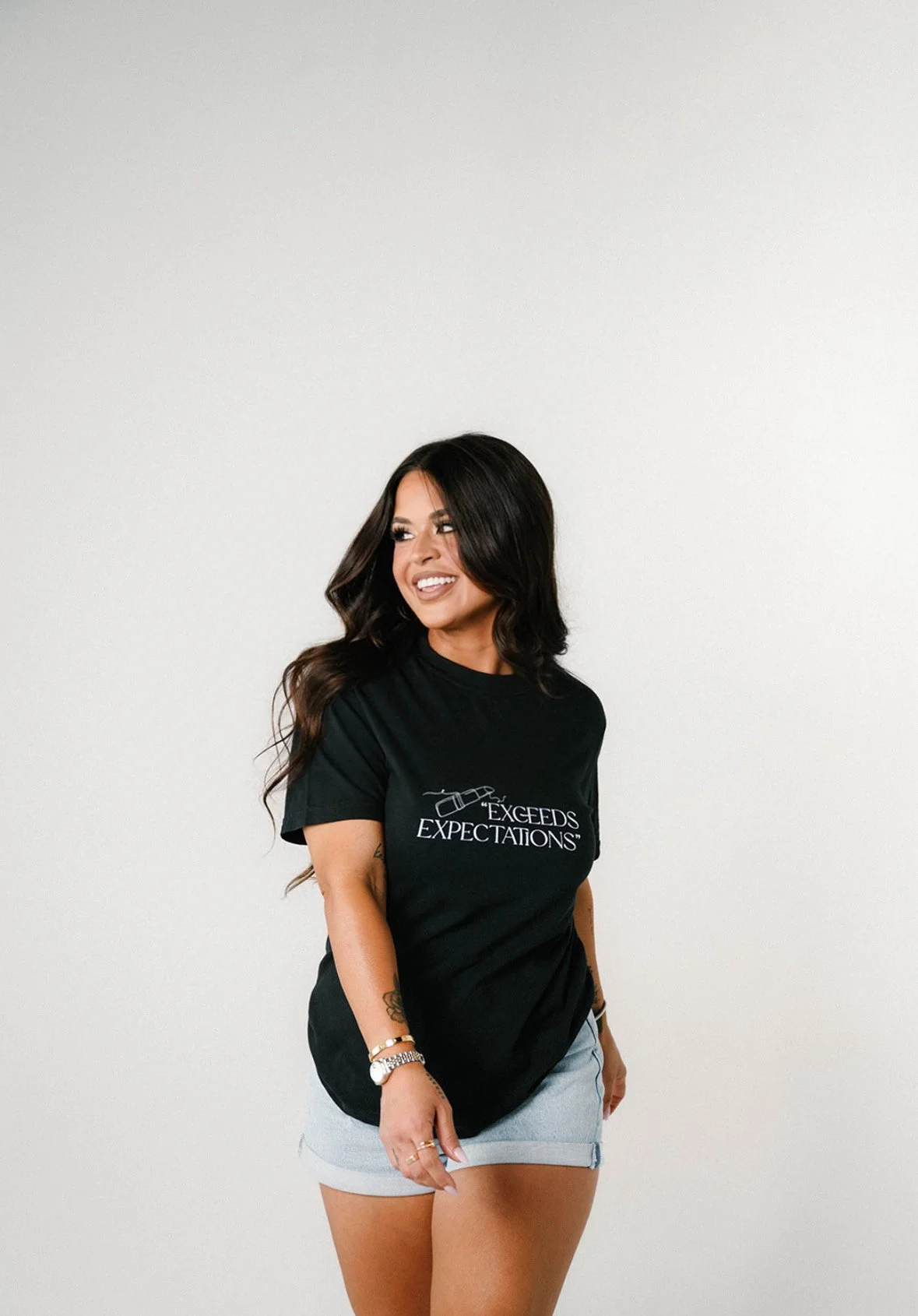 "Exceeds Expectations" Artist Black Tee