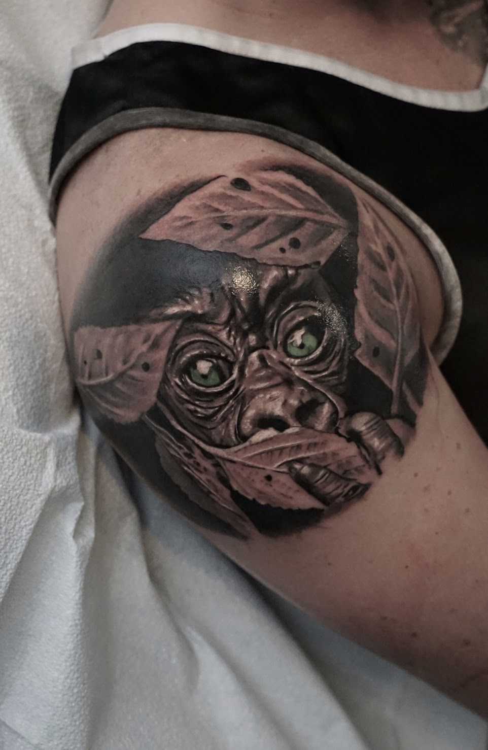 Photorealistic animal tattoo by Scoot Ink