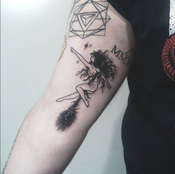 Blackwork tattoo by Katt