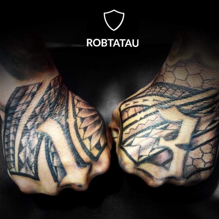 Polynesian tribal tattoo by Robtatau