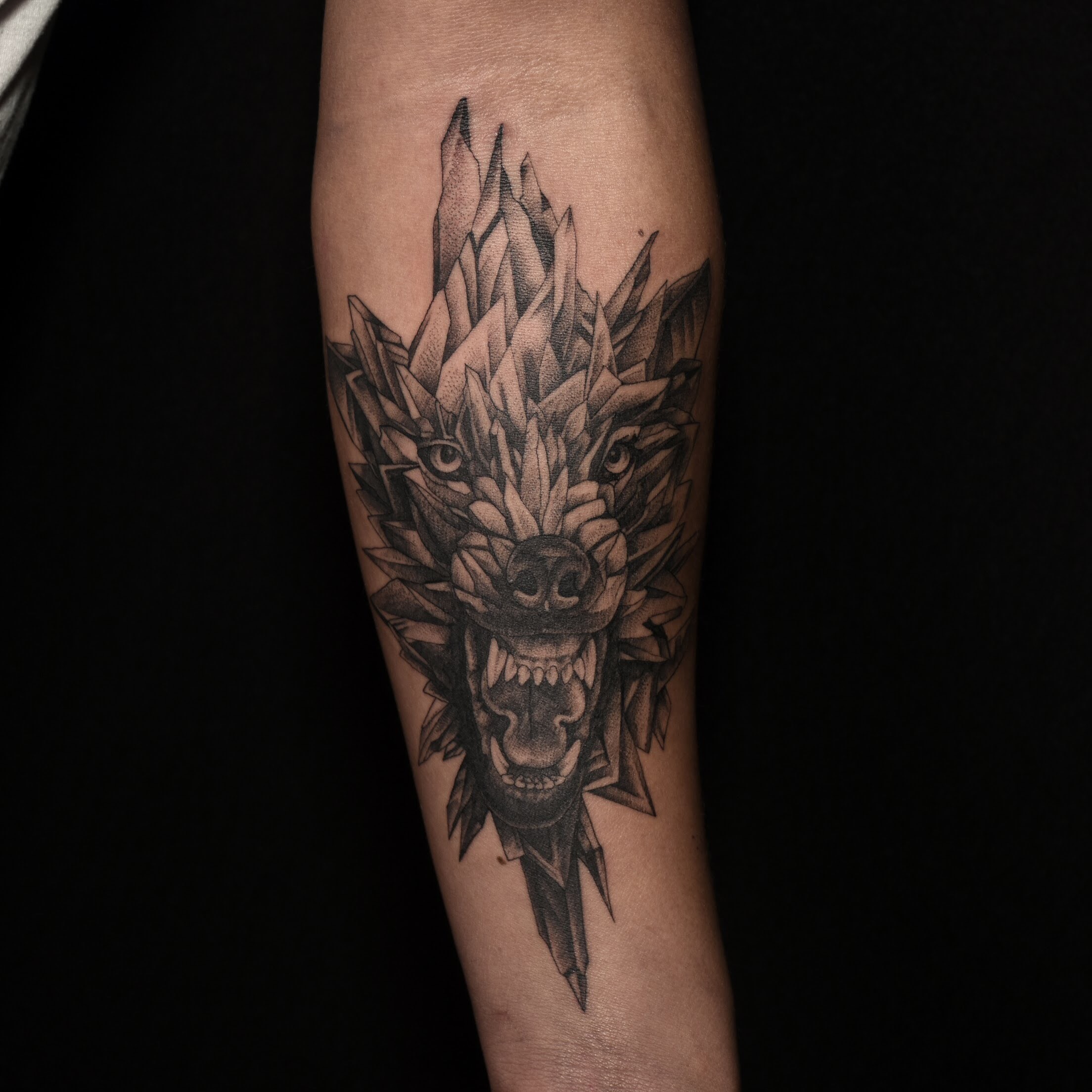 Wolf tattoo by katt