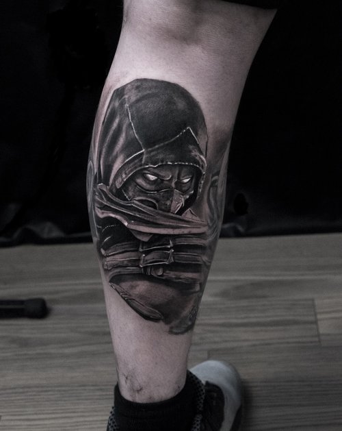 Photorealistic scorpion tattoo by Scoot Ink