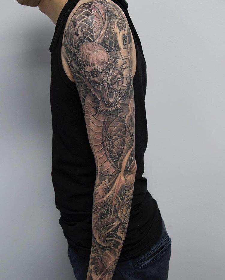Dragon tattoo by Master Shark