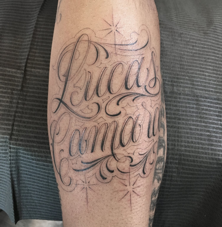 Mr. Dreegz | Get A Script Tattoo In Toronto | PICKTHEINK