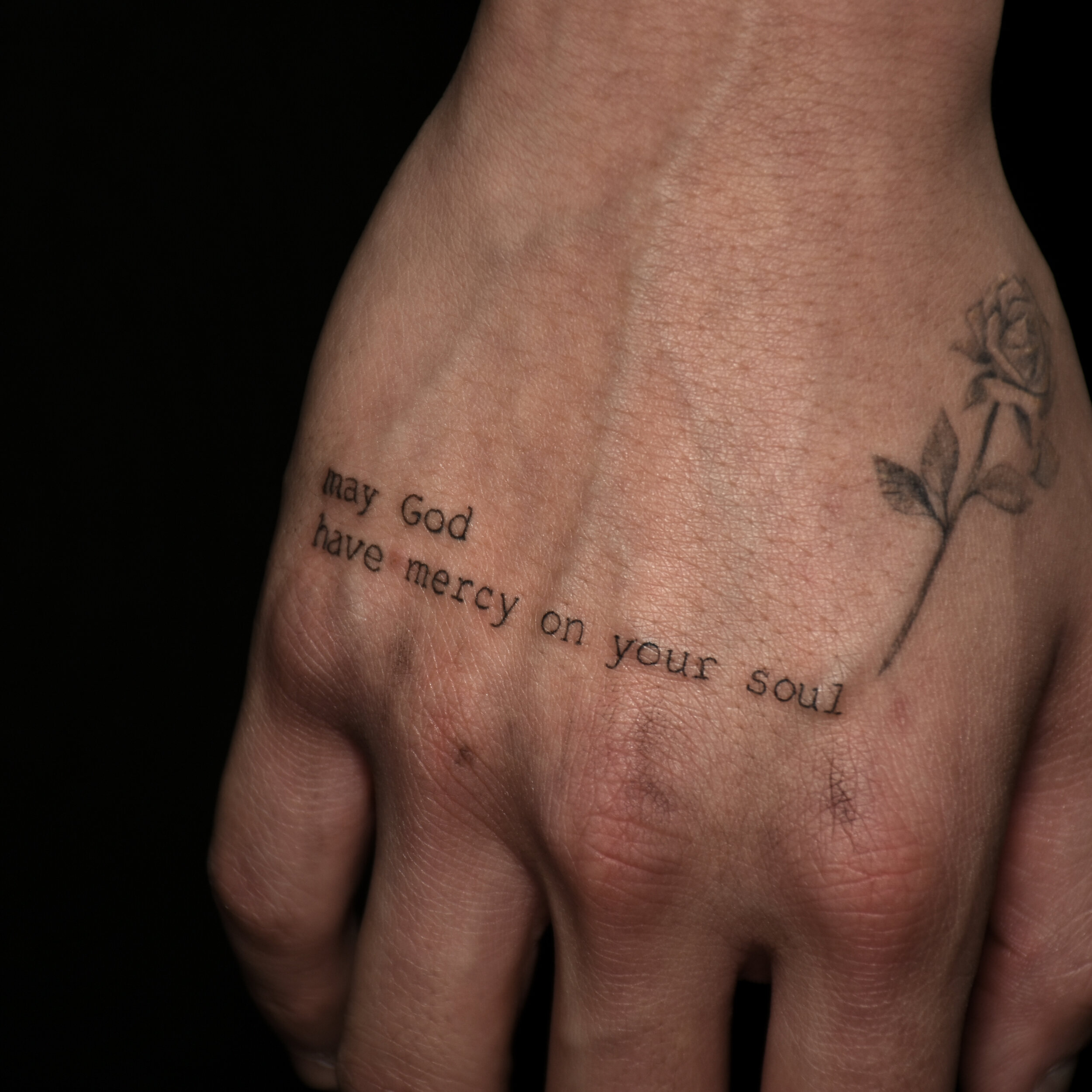 Script tattoo by Katt