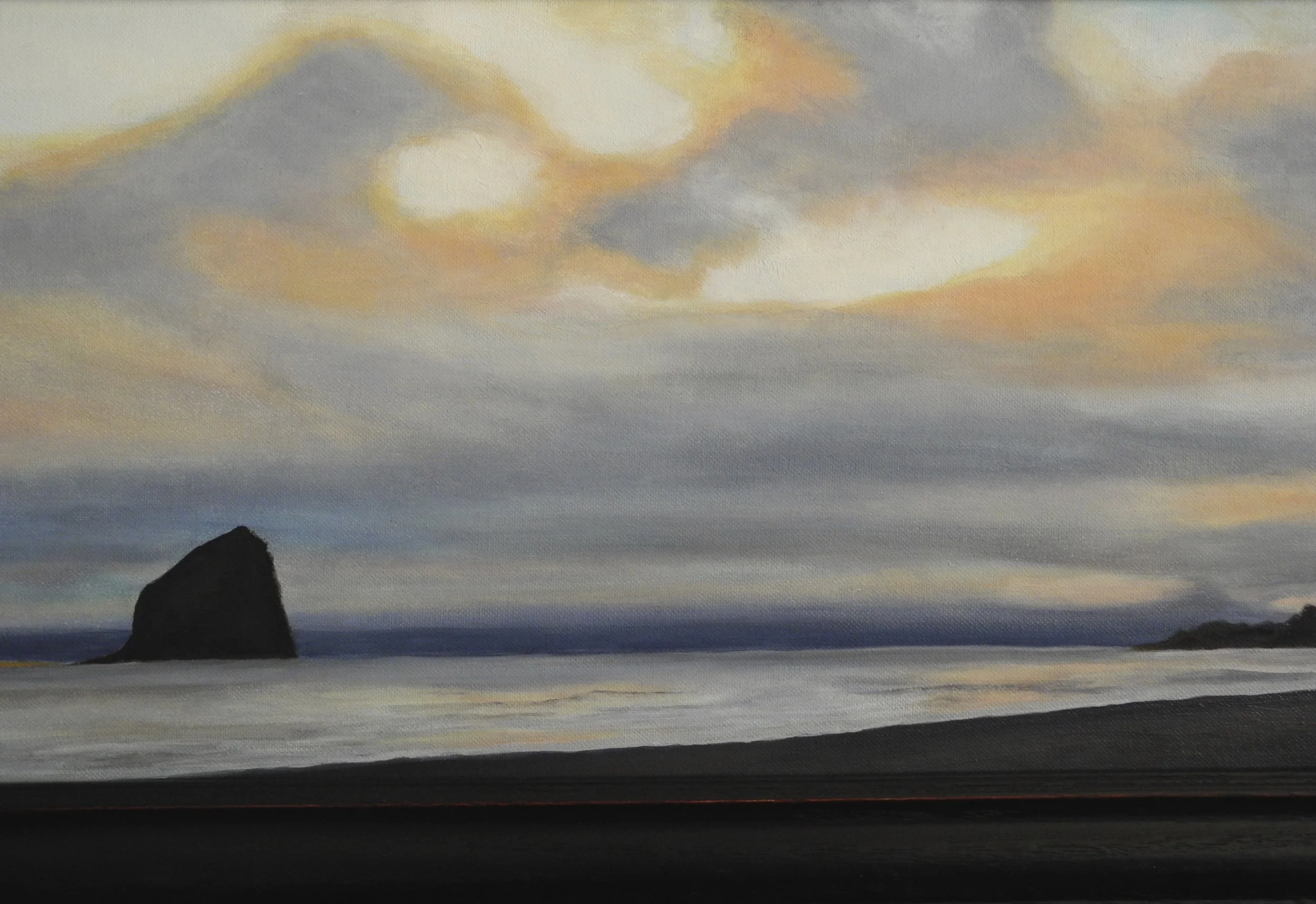 Haystack Sunset oil 12x24