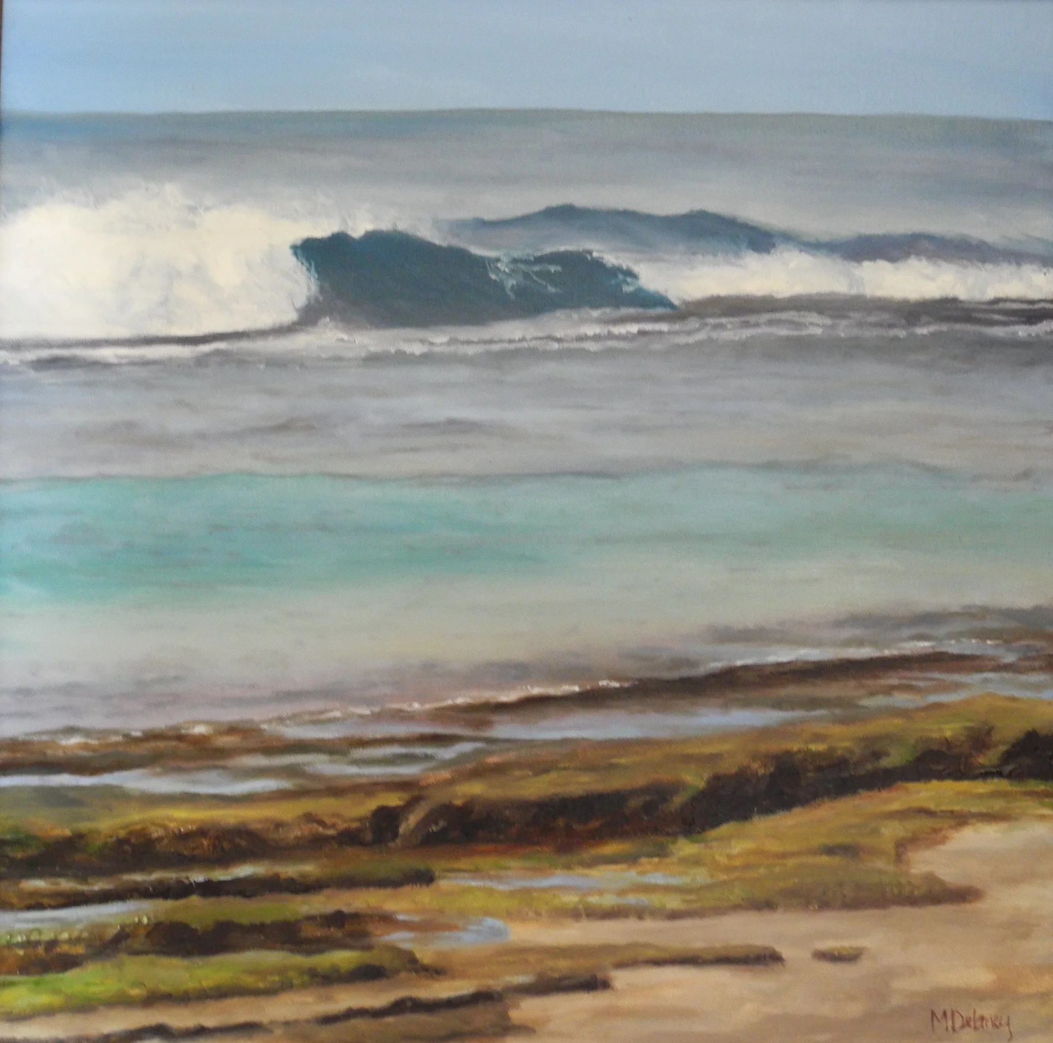 Kauai Beach oil 20x20