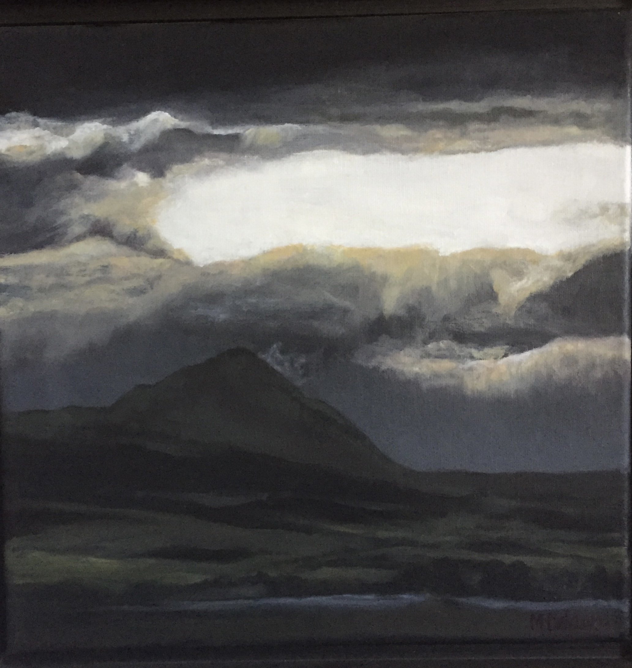 Montana Storm Break, 12x12, oil on canvas