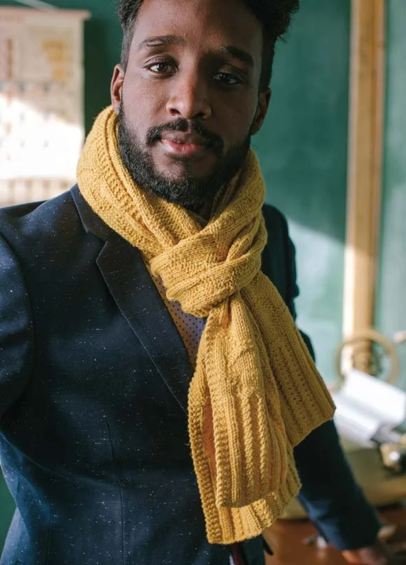 Asteroid B 612 Scarf, by Bonnie Sennott. Photo courtesy Interweave/Harper Point Photography