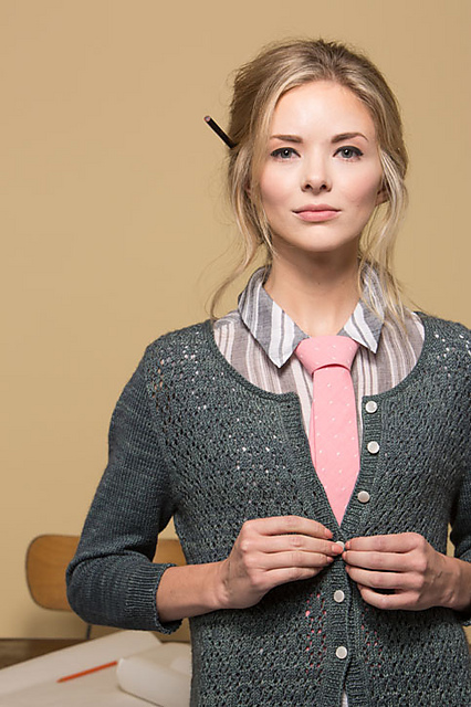 Drafter’s Cardigan, by Bonnie Sennott photo: Interweave/Harper Point Photography