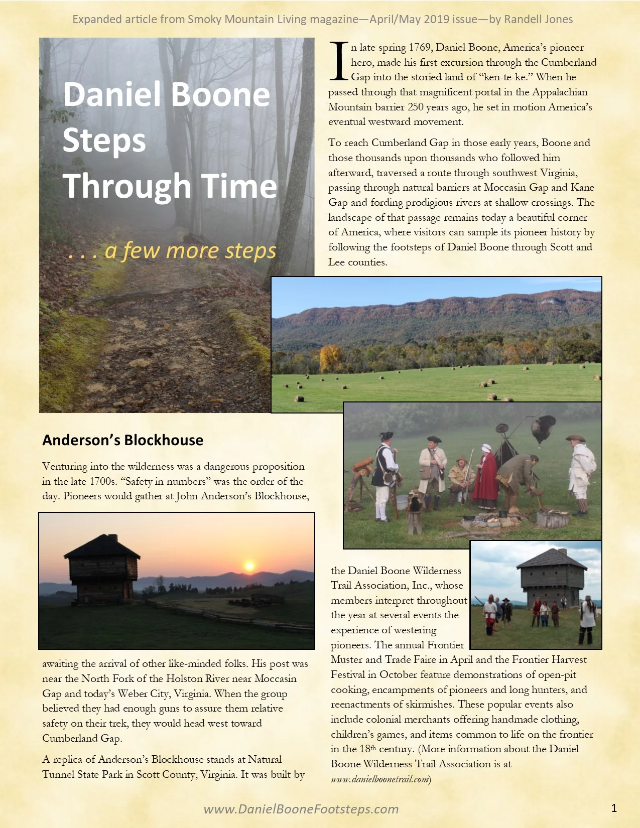 Daniel Boone Steps through Time - a few more steps - p1.jpg