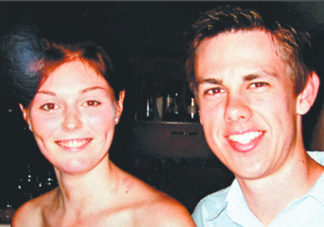Wounded Kate Anstee and boyfriend David Coker