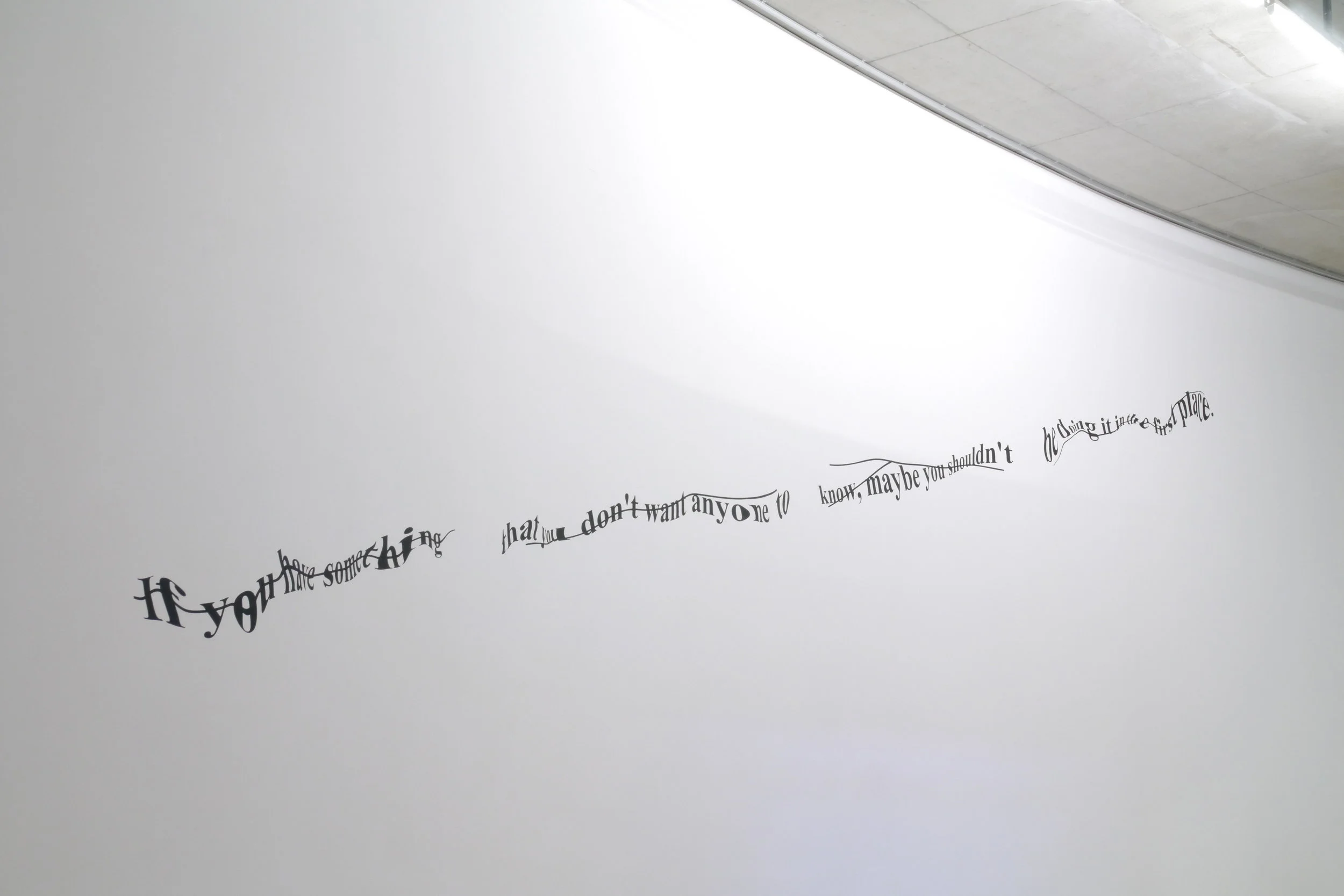 Hidden in Plain Sight, Vinyl Text.