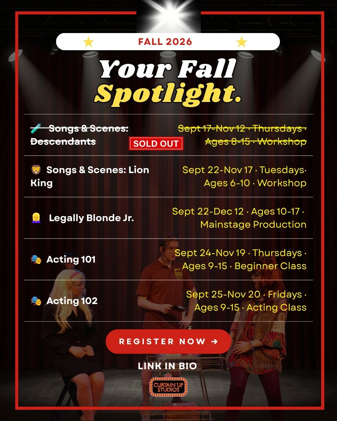 The best part of our fall programs  aren't the performances. It's hearing kids ask, "When can I do this again?" ❤️

If you're looking for something after school that's creative, active, and genuinely memorable this fall, we'd love to have y