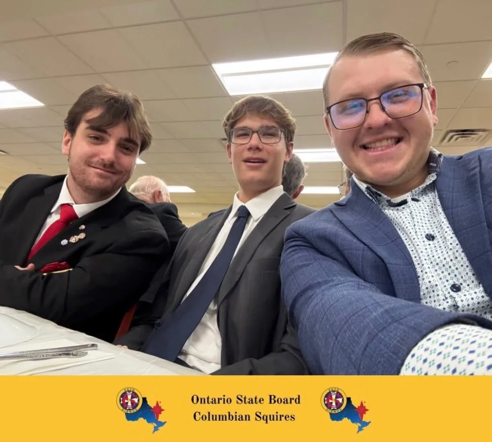 ✨ Circle Spotlight ✨

On November 15th, members of @constablejohnatkinson5147 represented the Squires program at the Leamington Knights of Columbus banquet, where their Chief Counsellor and a Past Chief Squire spoke about the mission and impact of th