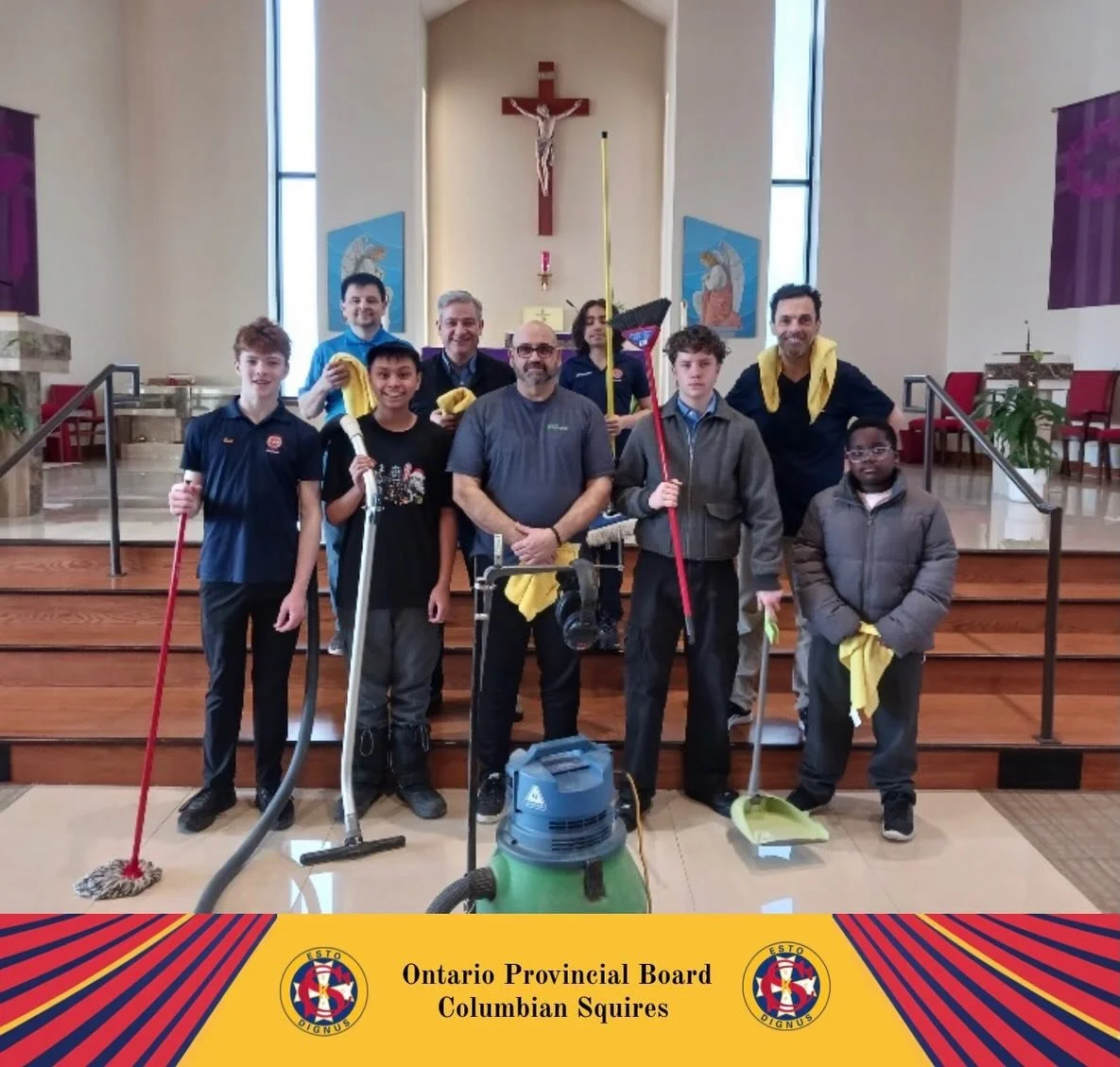 🧹 Circle Spotlight 🧹

St. Mark&rsquo;s Circle kicked off Service Week by stepping up for a church cleanup, helping keep their parish home welcoming for everyone.

A great start to a week focused on giving back, serving the Church, and leading by ex
