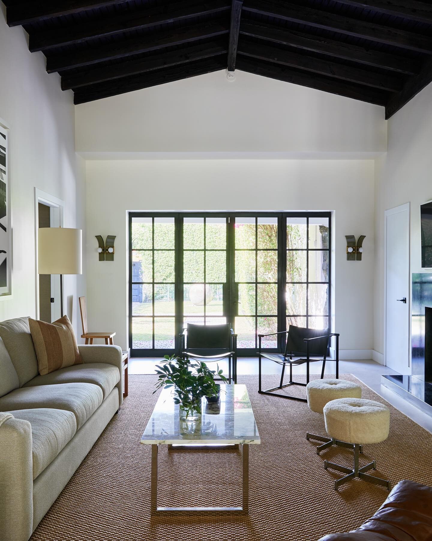 It was a lot of fun working with the existing elements of this home. The ebony stained exposed rafters were definitely a standout.