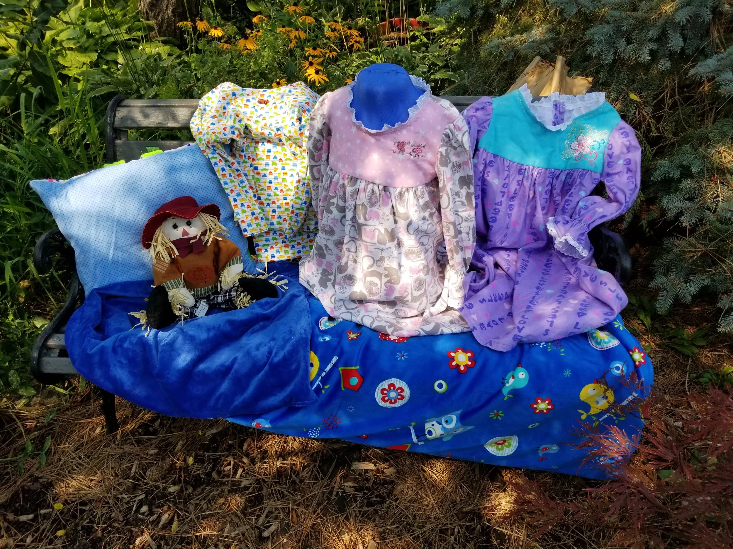 Nappy Bag and PJs.