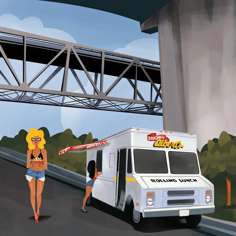 Fries under the bridge