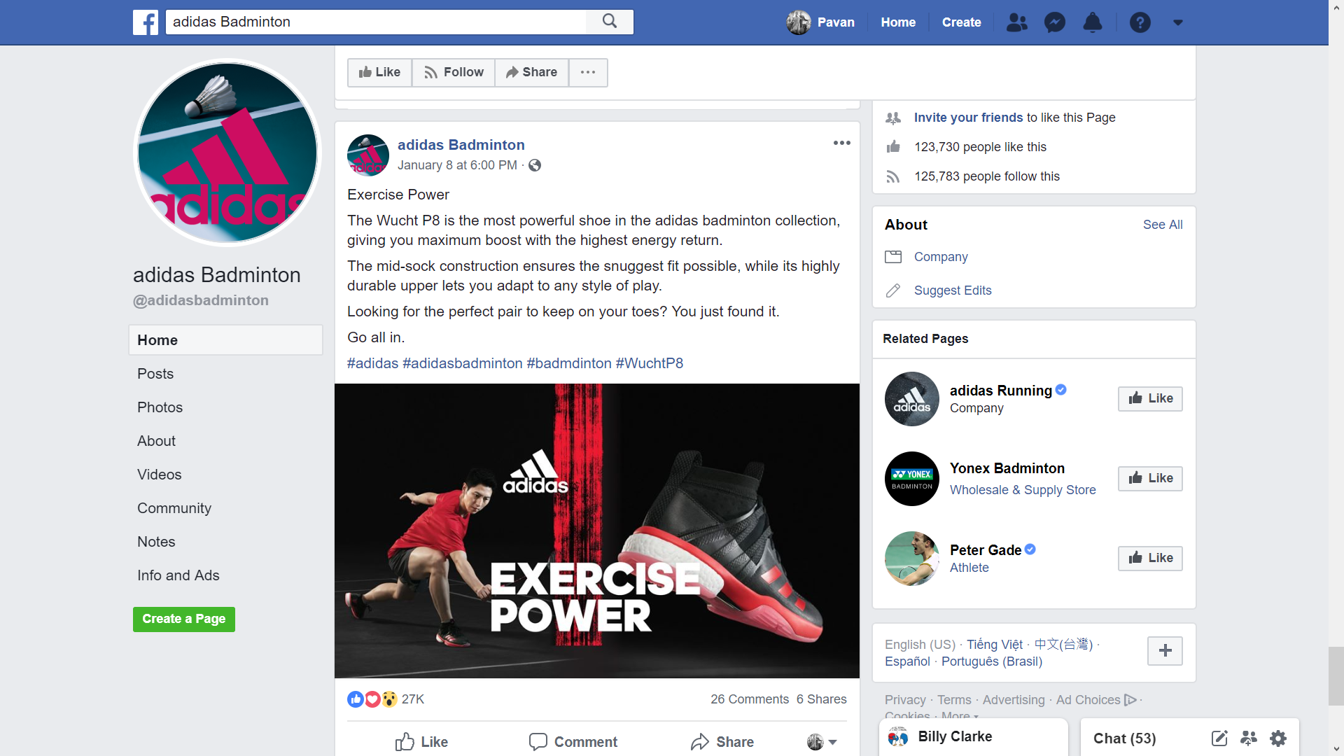 adidas company website