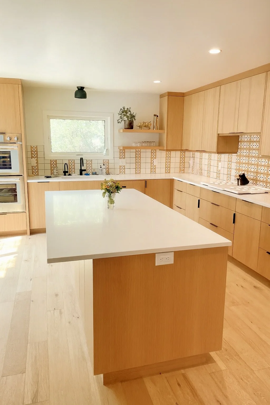 Contemporary Natural Wood Kitchen Kitchen Remodel by Gaulden Carpentry llc project photo
