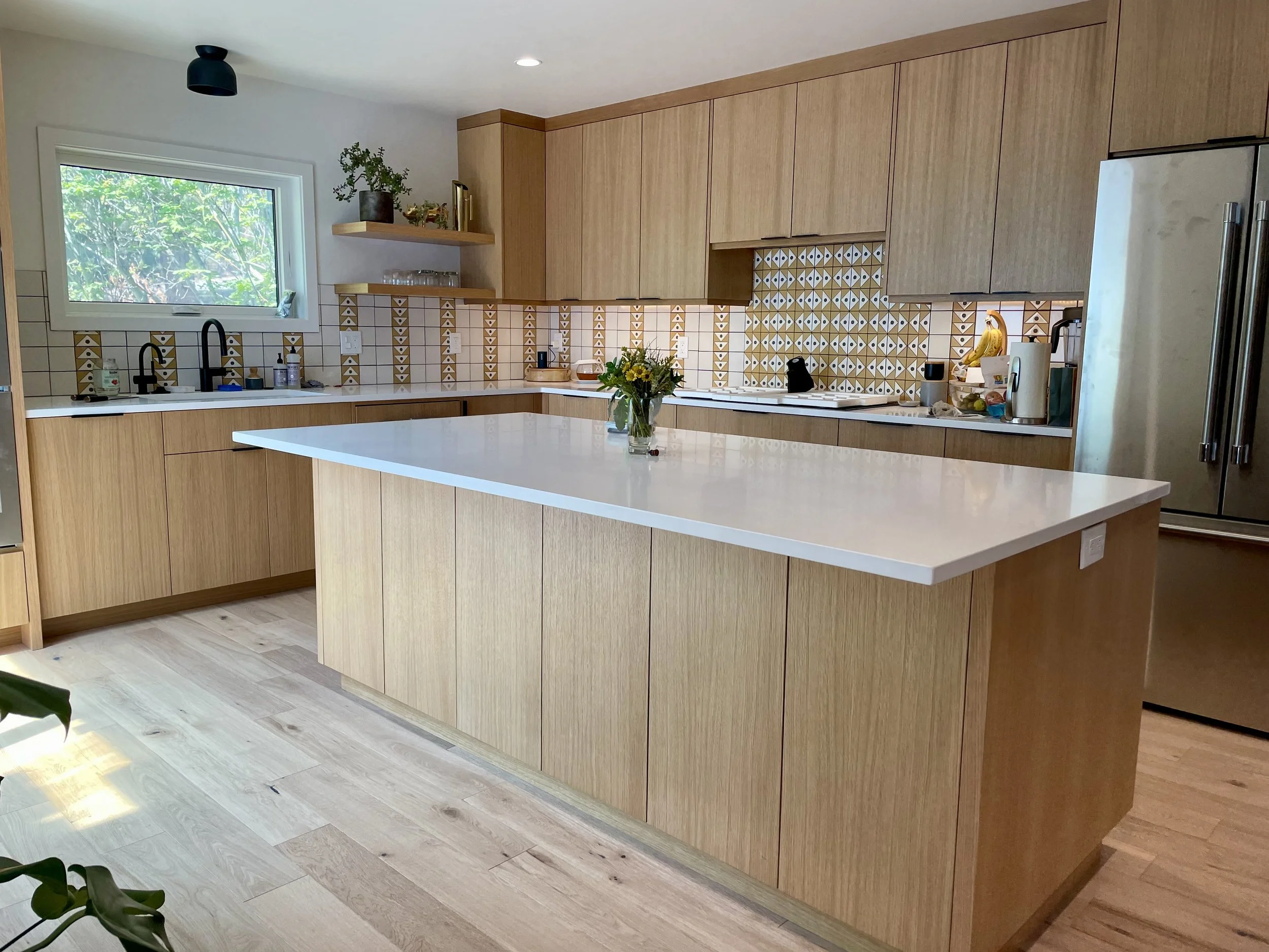 Contemporary Natural Wood Kitchen Kitchen Remodel by Gaulden Carpentry llc project photo 4