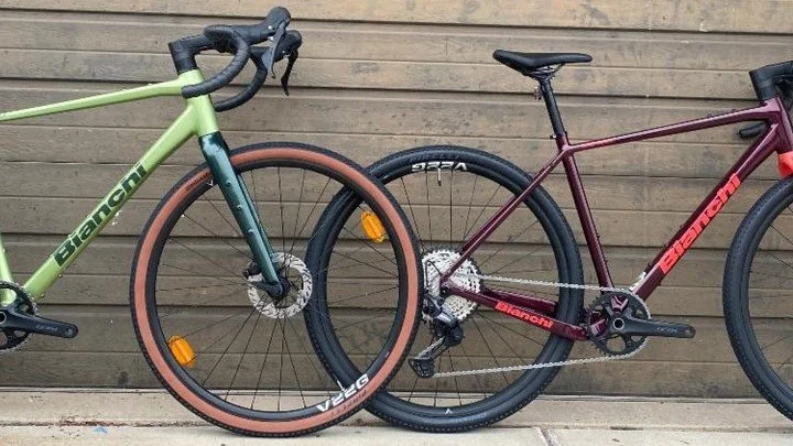 Yeah, we know, they're not celeste, but we don't care. These two gravel wonders from Bianchi are ready to chew up rocks and spit out some gravel! @billygoatbicylceco @st._louis_cycling_club @kaldis_coffee @kaldistrekcycling @karl_becker_gravel_challe