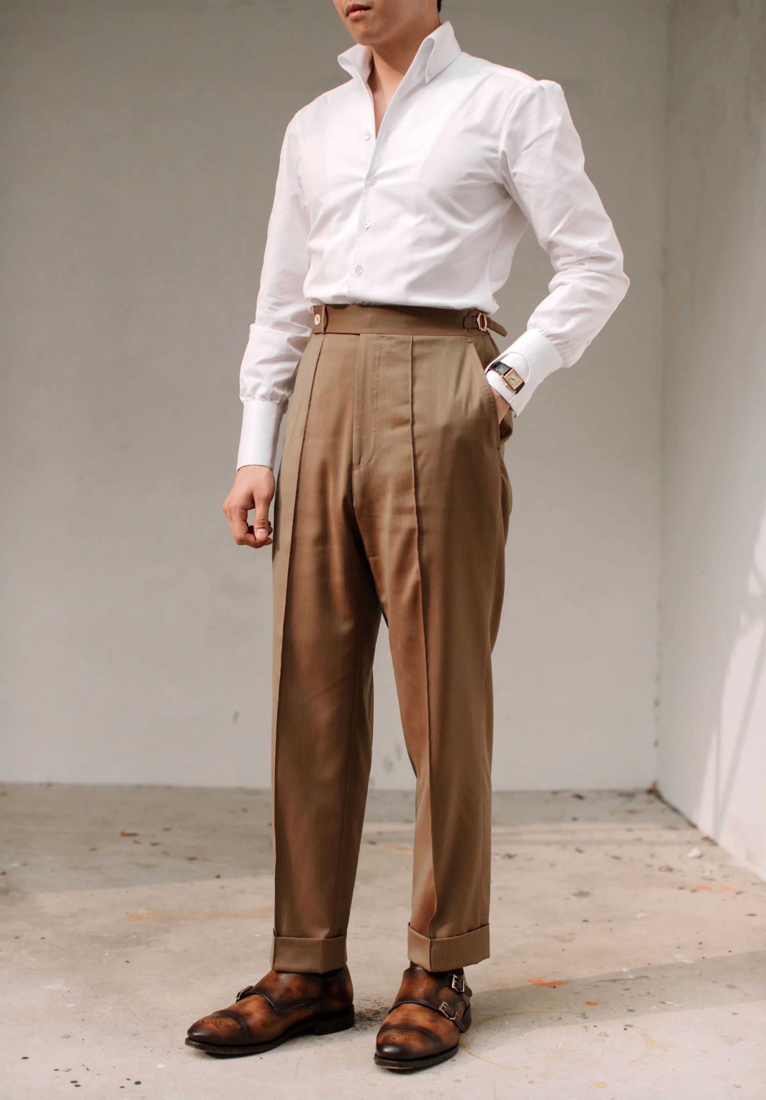 Hot high waisted slacks mens Online