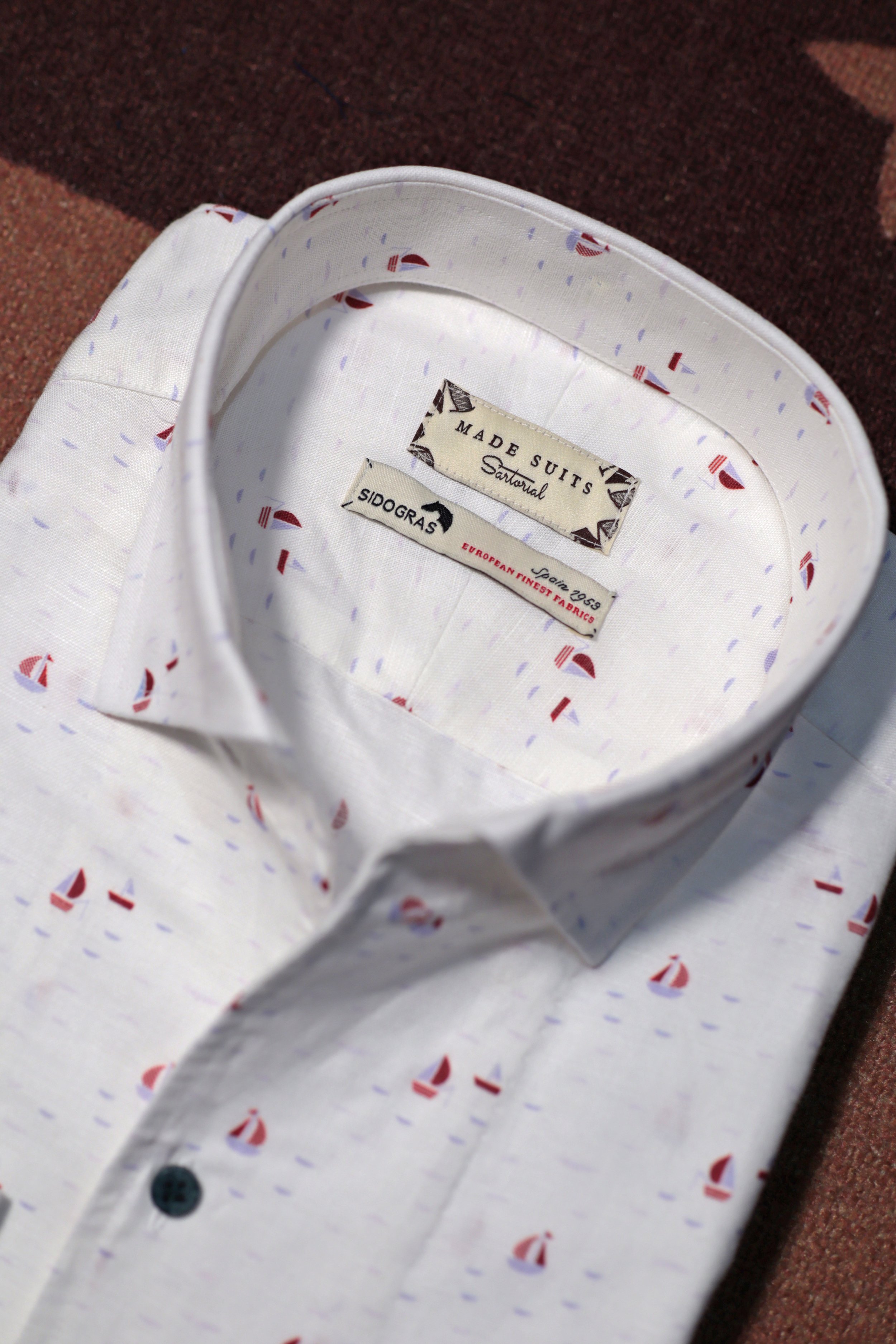 Little Boat Sidogras | One Piece Collar | Made Suits SIngapore BTM Shirts Bespoke Shirts Linen Shirts Made in Japan .JPG