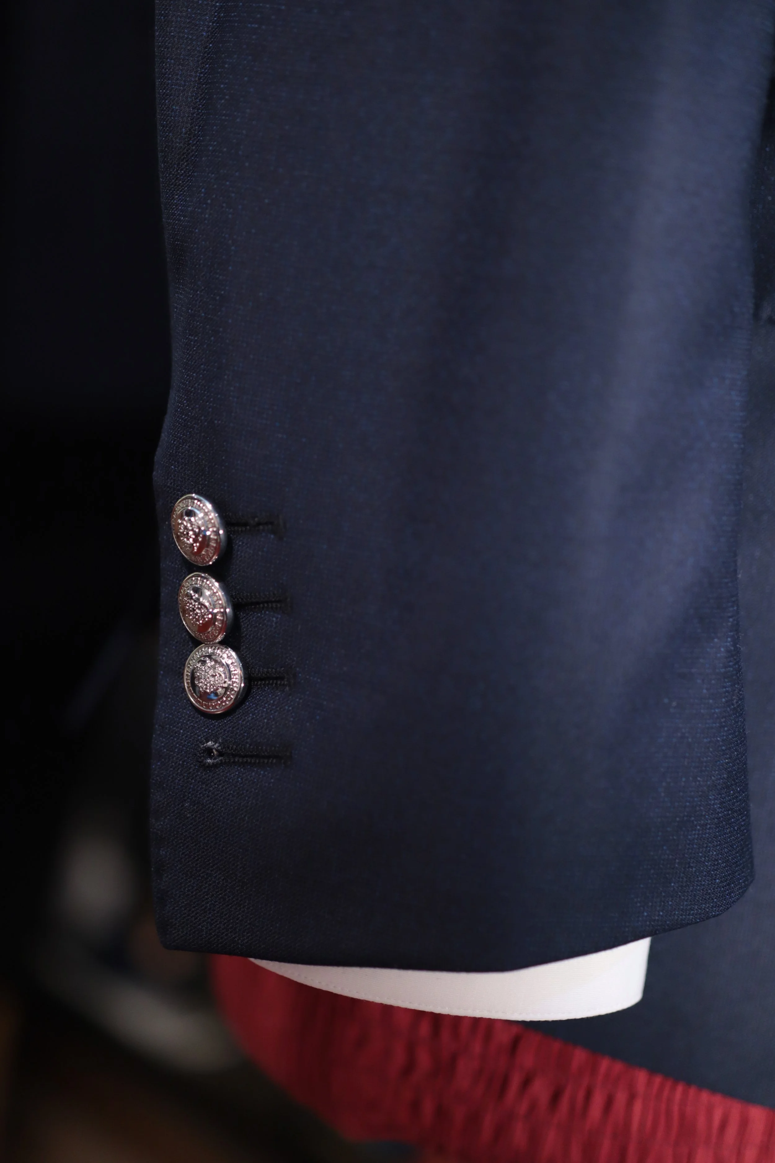 Loro piana Polka Dot Chronicles III Made Suits SIngapore Tailor made suits Silver Button.JPG