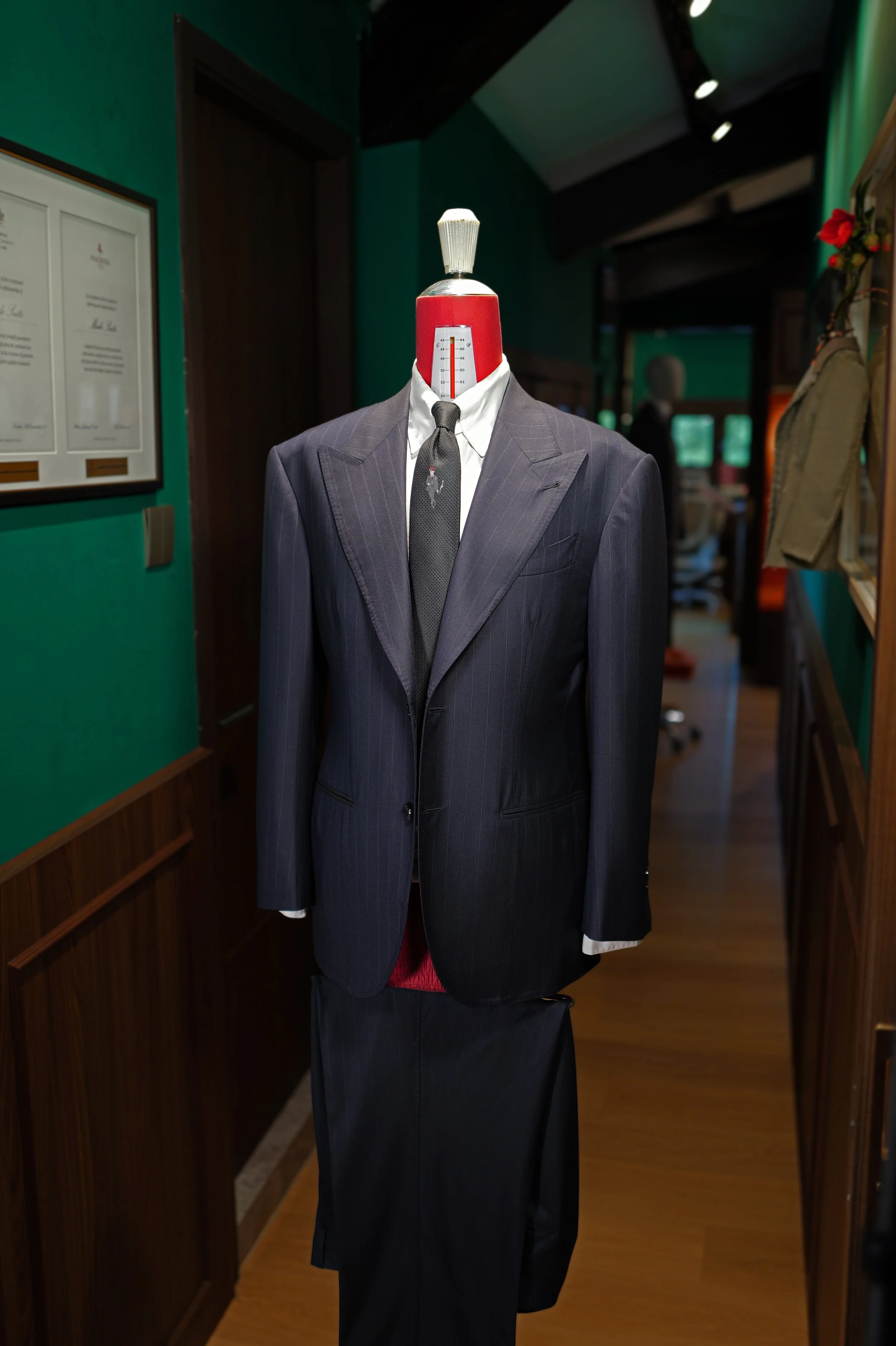 The Senate Blue | Ermenegildo Zegna | Pinstripe Two Piece Suits 15 mil15 Two Piece Suit Made Suits.JPG