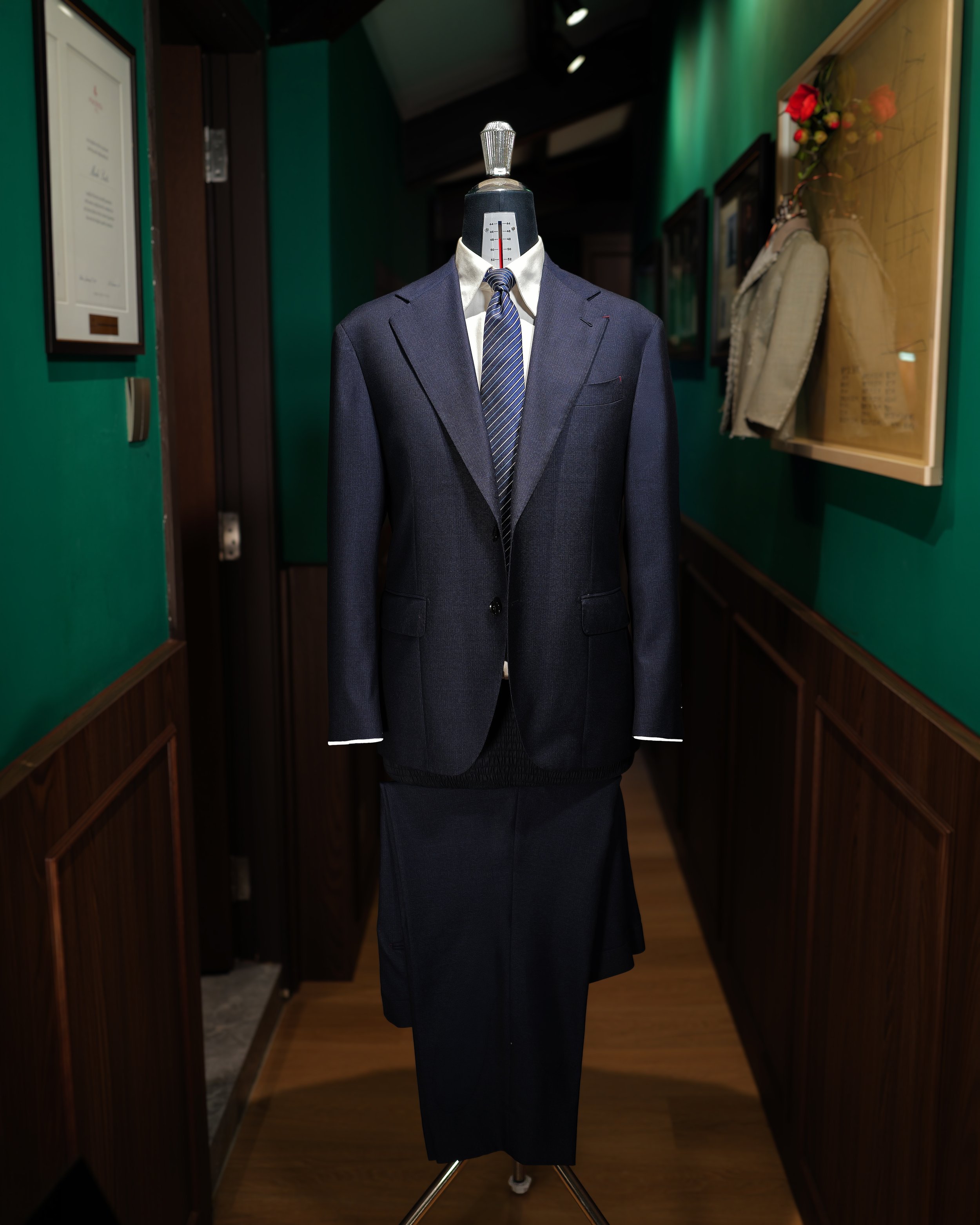 Made Suits | Kunishima Japanese Blue | Tailor Made Suits | BEspoke Singapore tailor shop CWKIRIN Navy Blue Suit.JPG