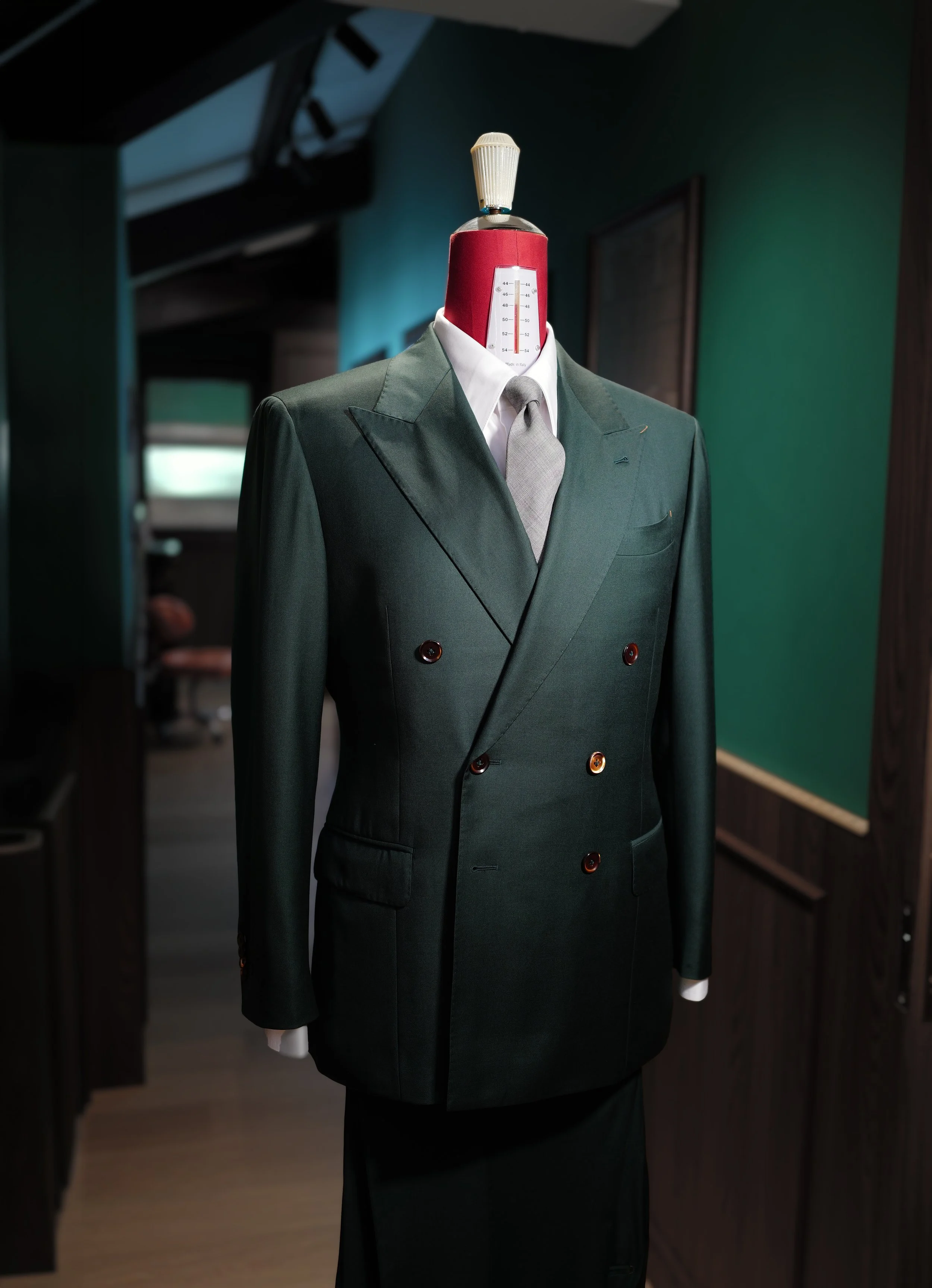 Green Goblin Loropiana Double Breasted Suit Side Made Suits.JPG