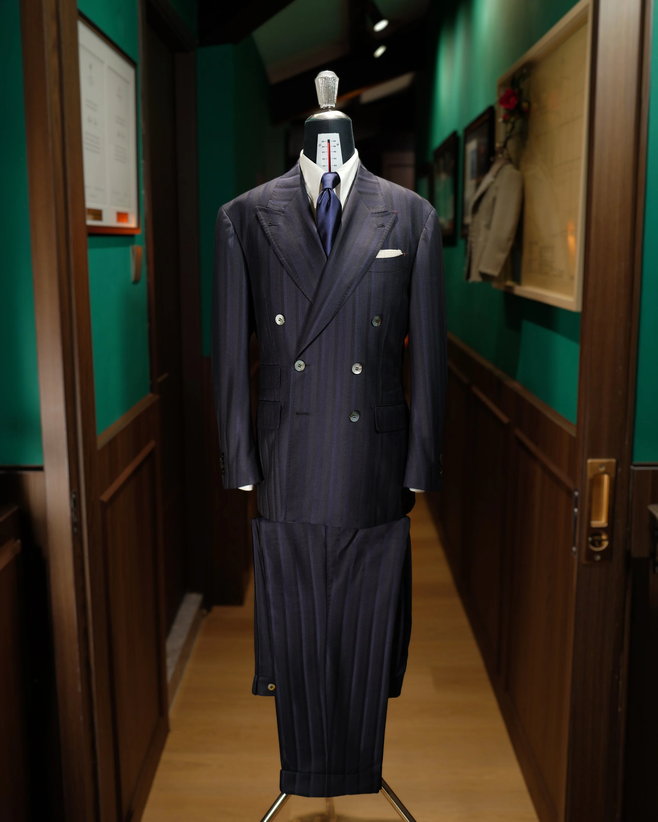 DUSK | Bateman Odgen Double Breasted Shadow stripes Suit Made Suits Sartorial Singapore Tailor made suits.JPG